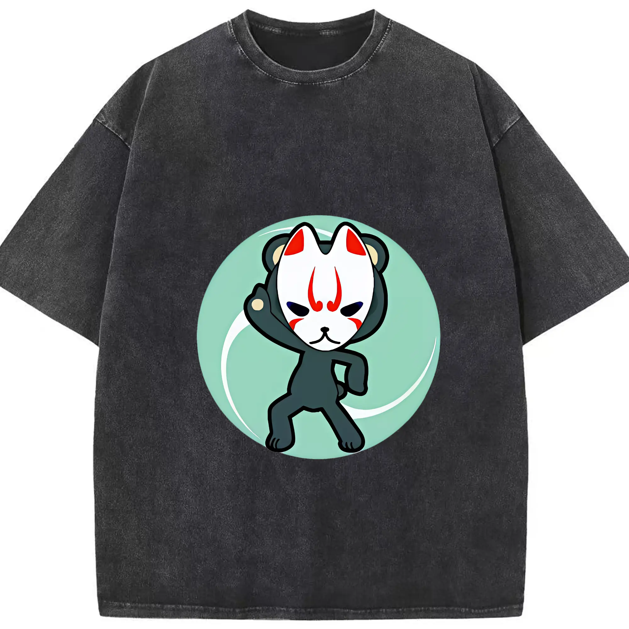 太鼓の達人 グッズ - 綿100％ ヴィンテージ風 半袖Tシャツ ・ フロントプリント ・ 柔らか肌触り ・ 通気性 快適 ・ スポーツ カジュアル 外出用