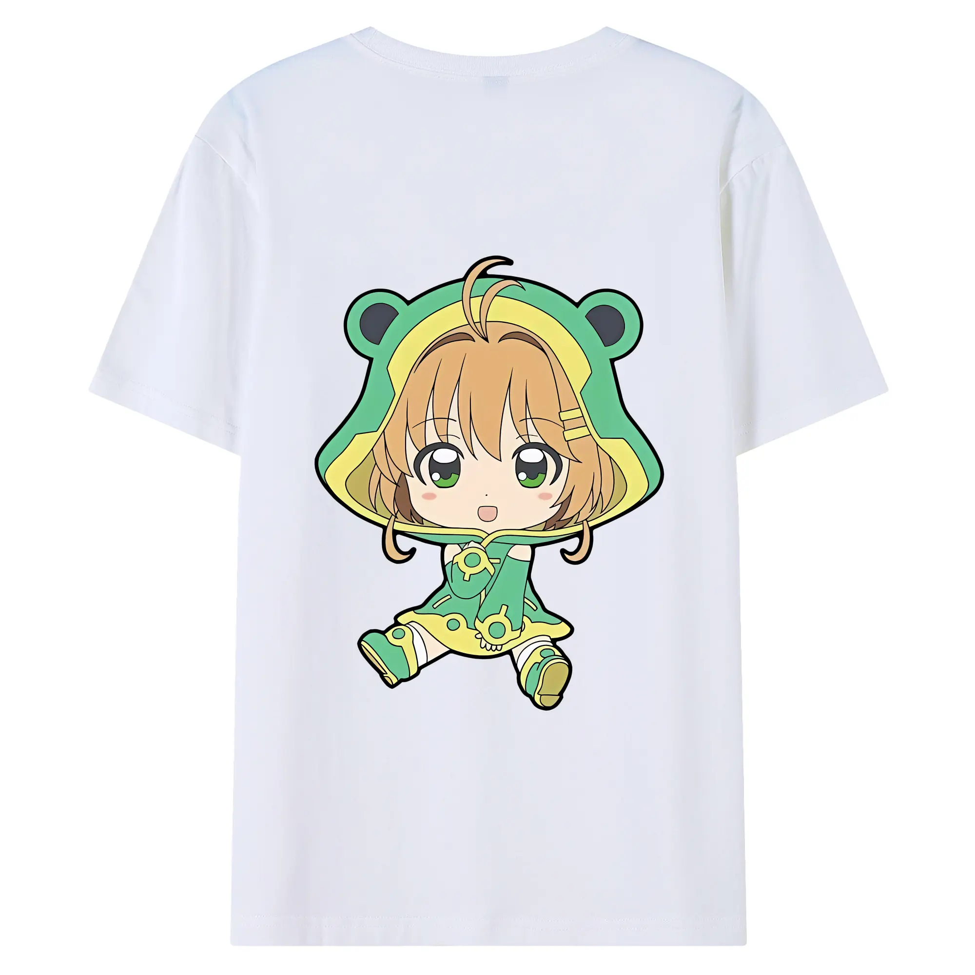 カードキャプターさくら グッズ,木之本桜 - 綿100％ 半袖Tシャツ ・ バックプリント ・ 快適 通気性 ・ 日常使い 散歩 スポーツ用