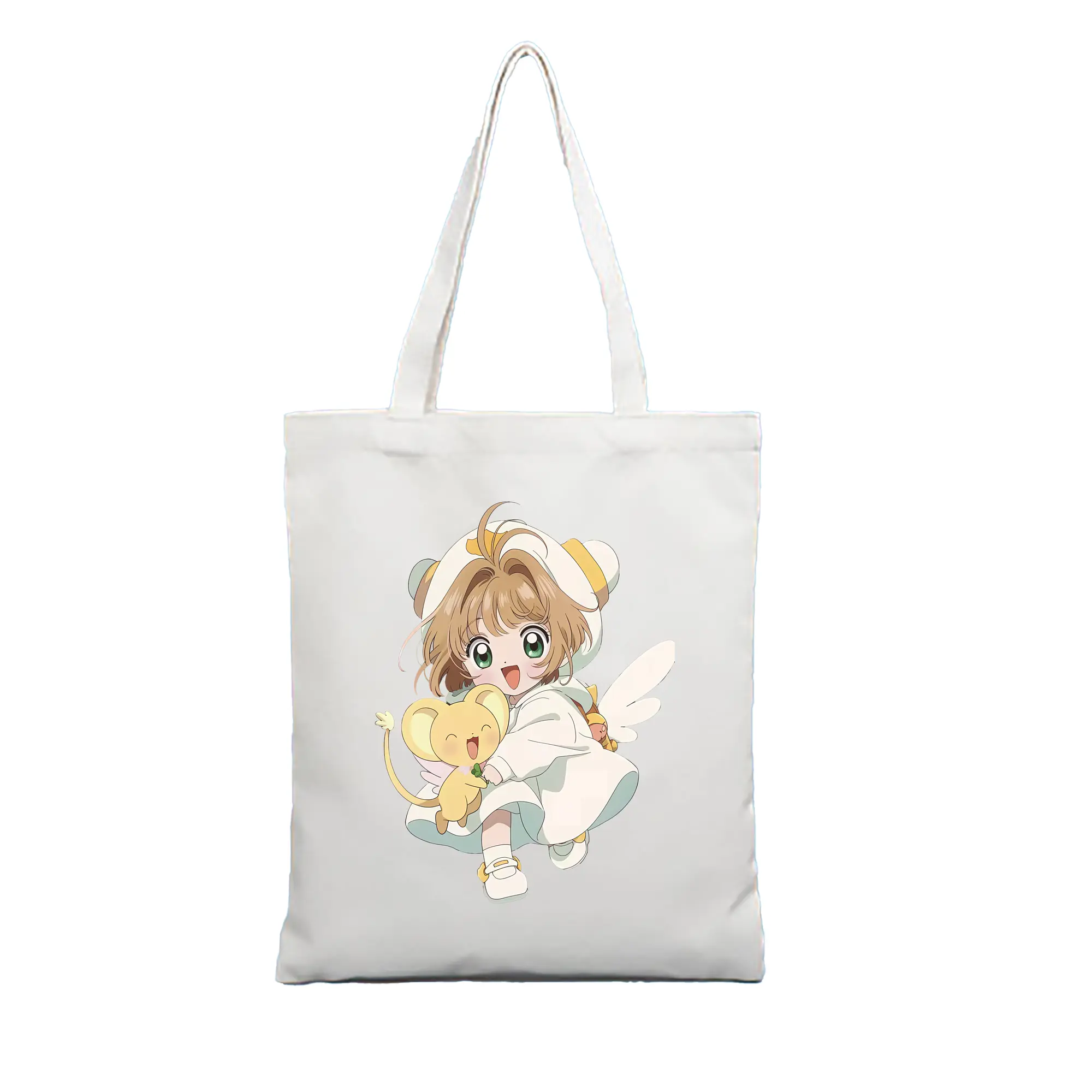 カードキャプターさくら グッズ,木之本桜 - 縦型キャンバス手提げバッグ（トートバッグ） ・ キャンバス素材 ・ ショッピング用 ・ 軽量 丈夫 お手入れ簡単