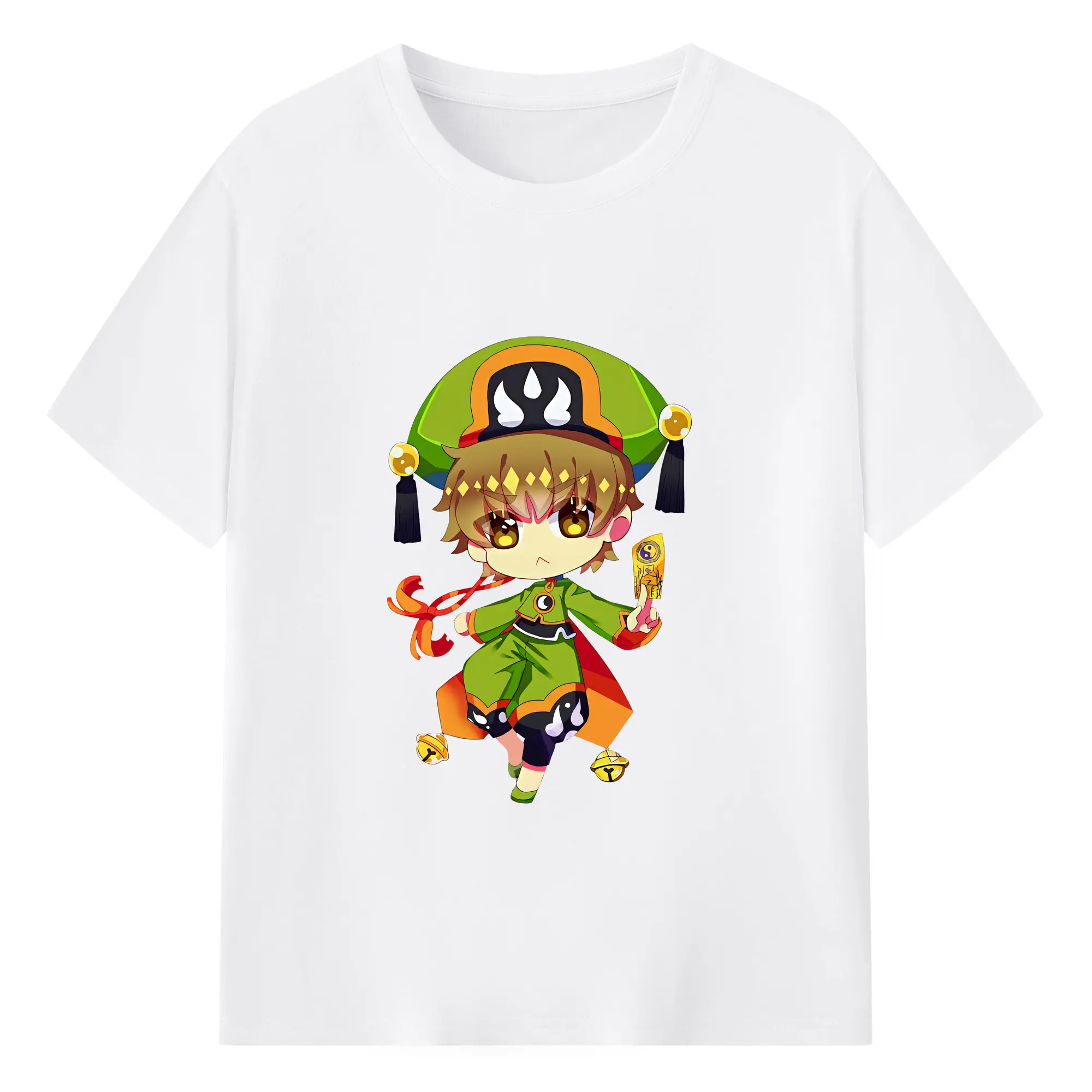 カードキャプターさくら グッズ,李小狼 - 綿100％ 半袖Tシャツ ・ フロントプリント ・ 快適 通気性 ・ 日常使い 散歩 スポーツ用