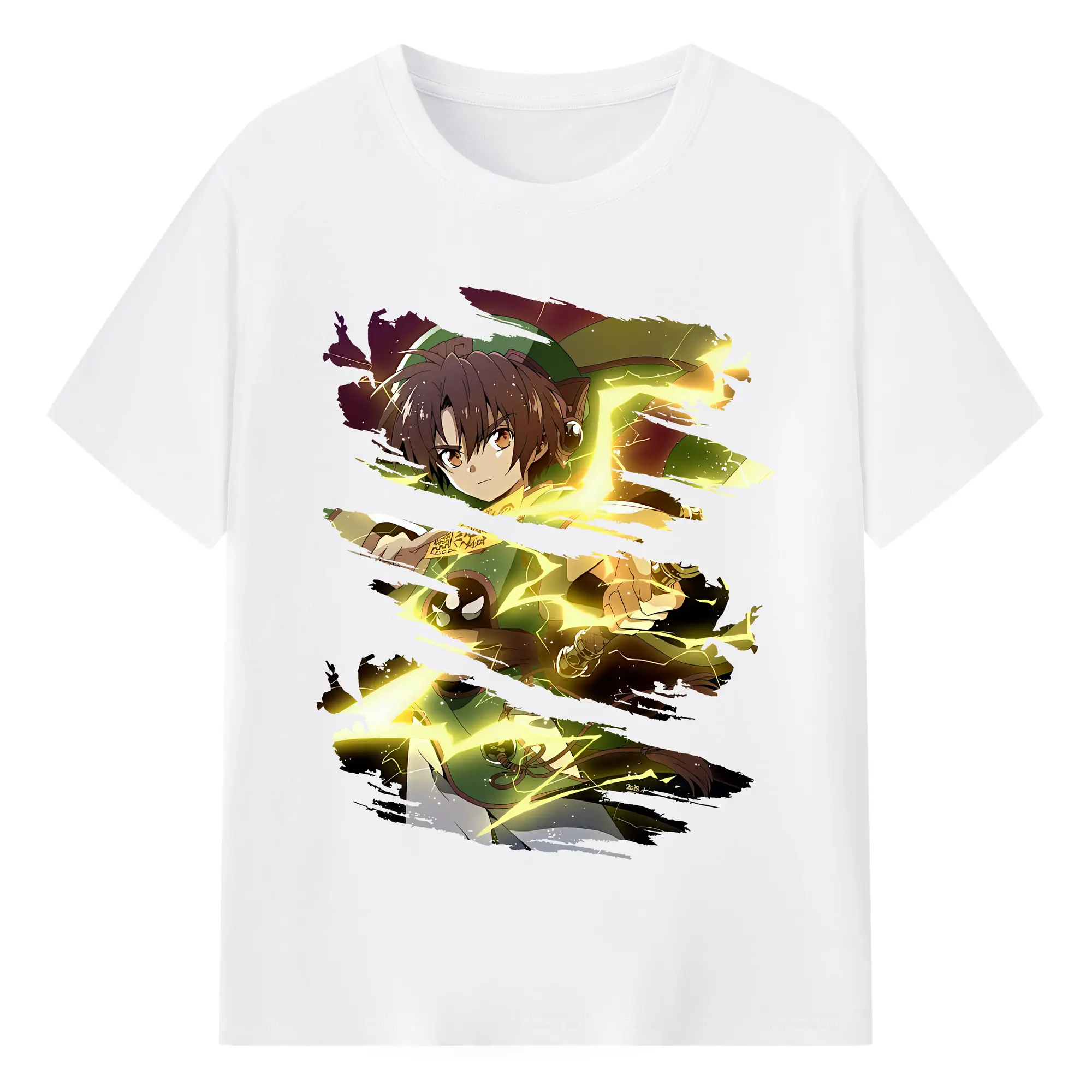 カードキャプターさくら グッズ,李小狼 - 綿100％ 半袖Tシャツ ・ フロントプリント ・ 快適 通気性 ・ 日常使い 散歩 スポーツ用