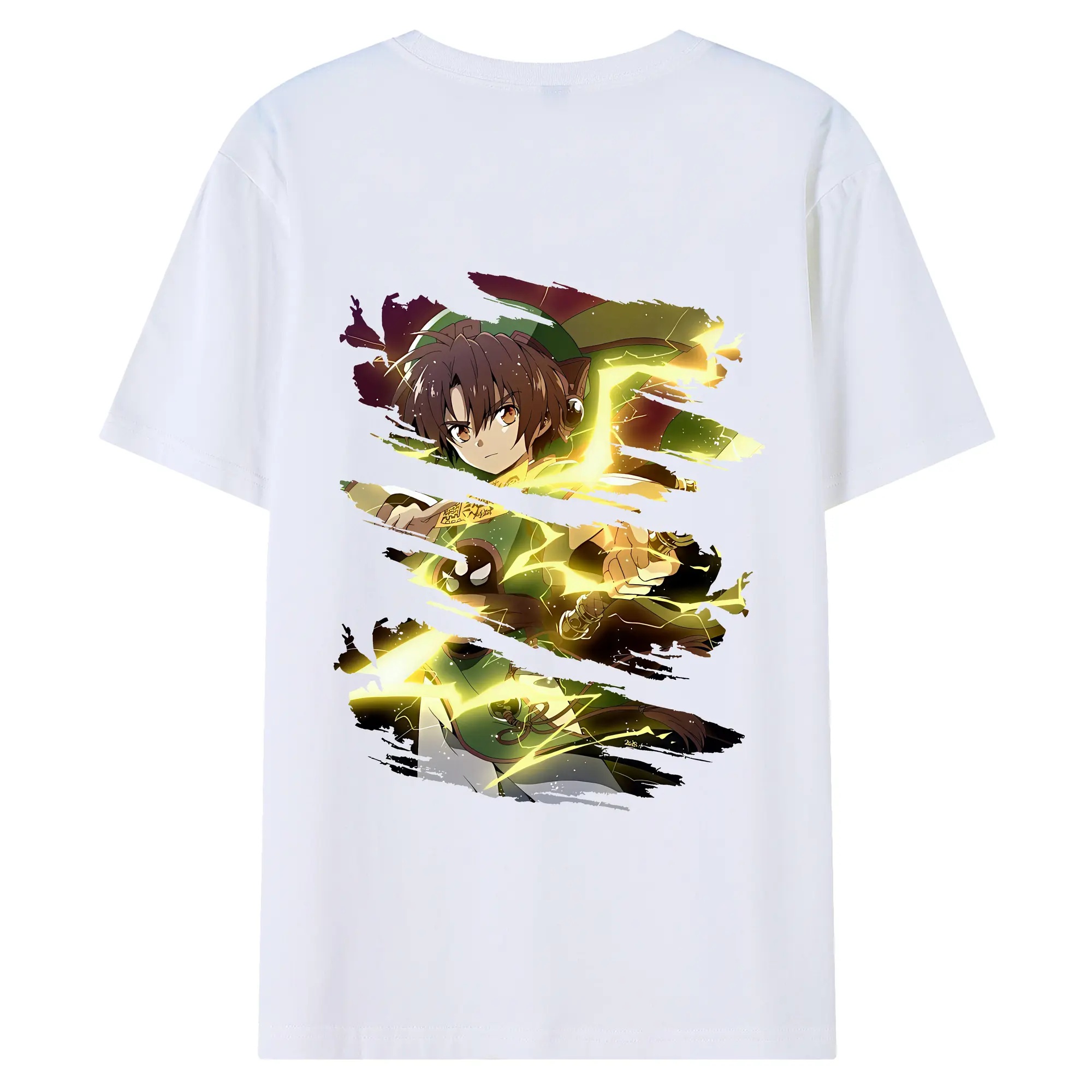 カードキャプターさくら グッズ,李小狼 - 綿100％ 半袖Tシャツ ・ バックプリント ・ 快適 通気性 ・ 日常使い 散歩 スポーツ用