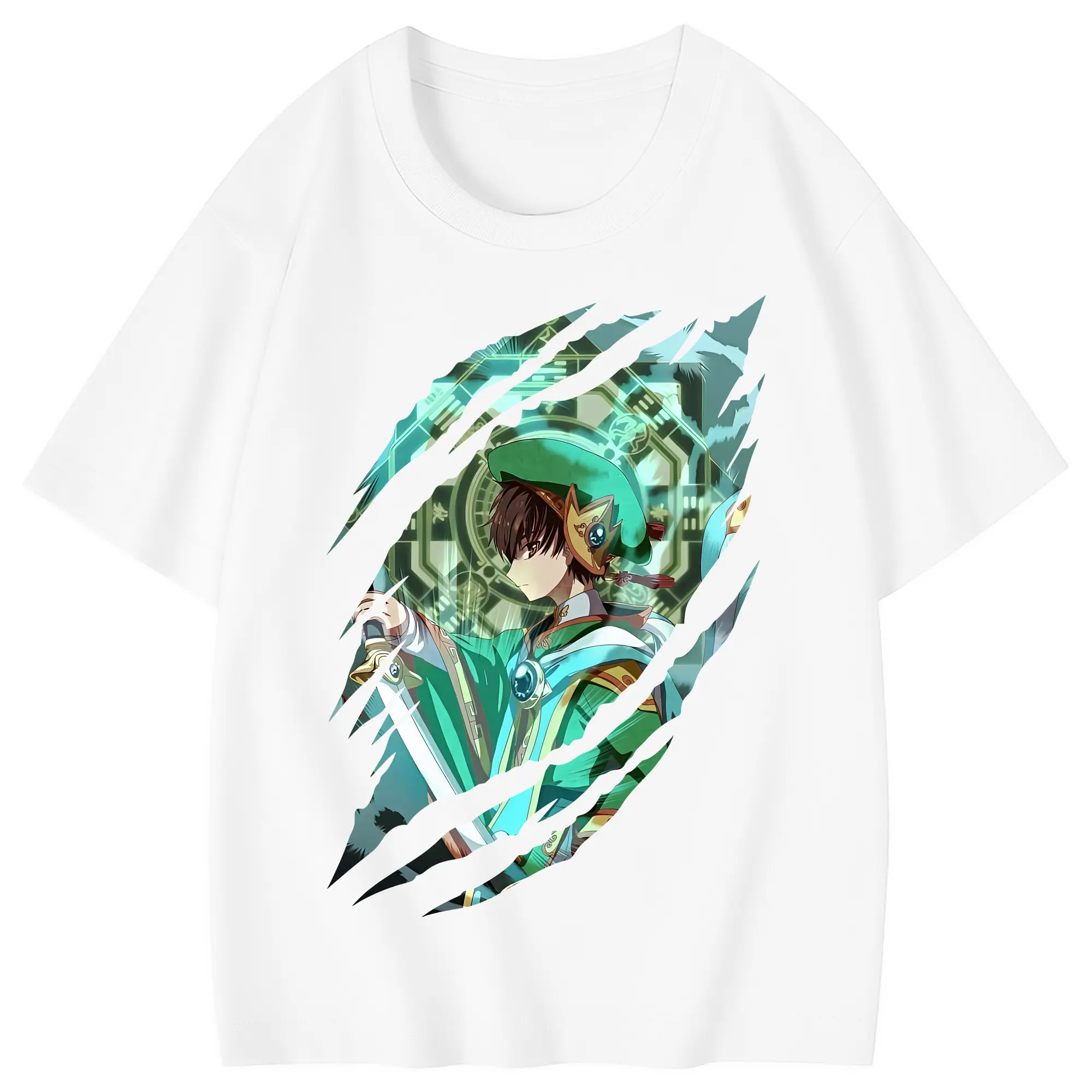 カードキャプターさくら グッズ,李小狼 - 綿100％ キッズTシャツ ・ フロントプリント ・ 快適 通気性 ・ スポーツ カジュアル 散歩用