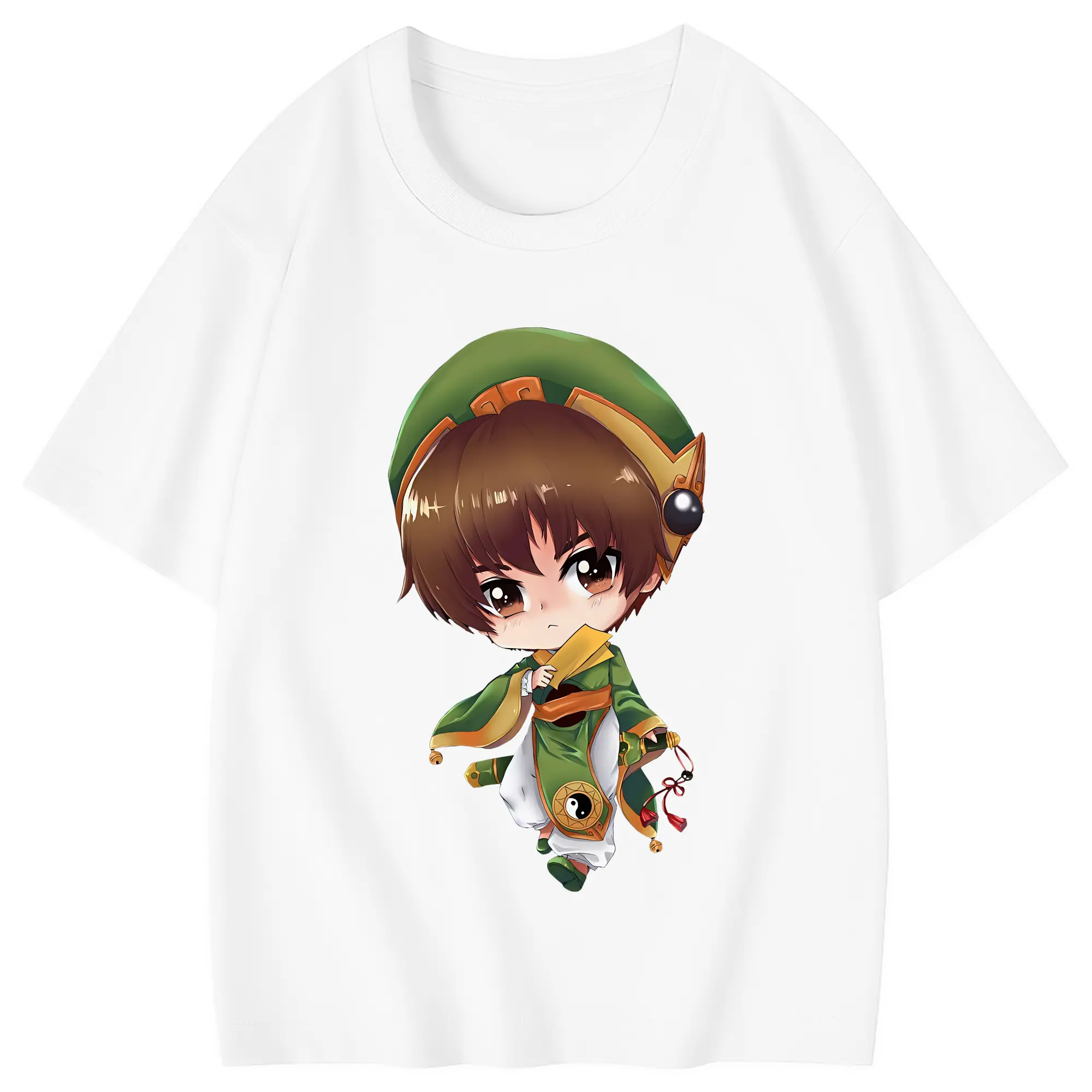 カードキャプターさくら グッズ,李小狼 - 綿100％ キッズTシャツ ・ フロントプリント ・ 快適 通気性 ・ スポーツ カジュアル 散歩用