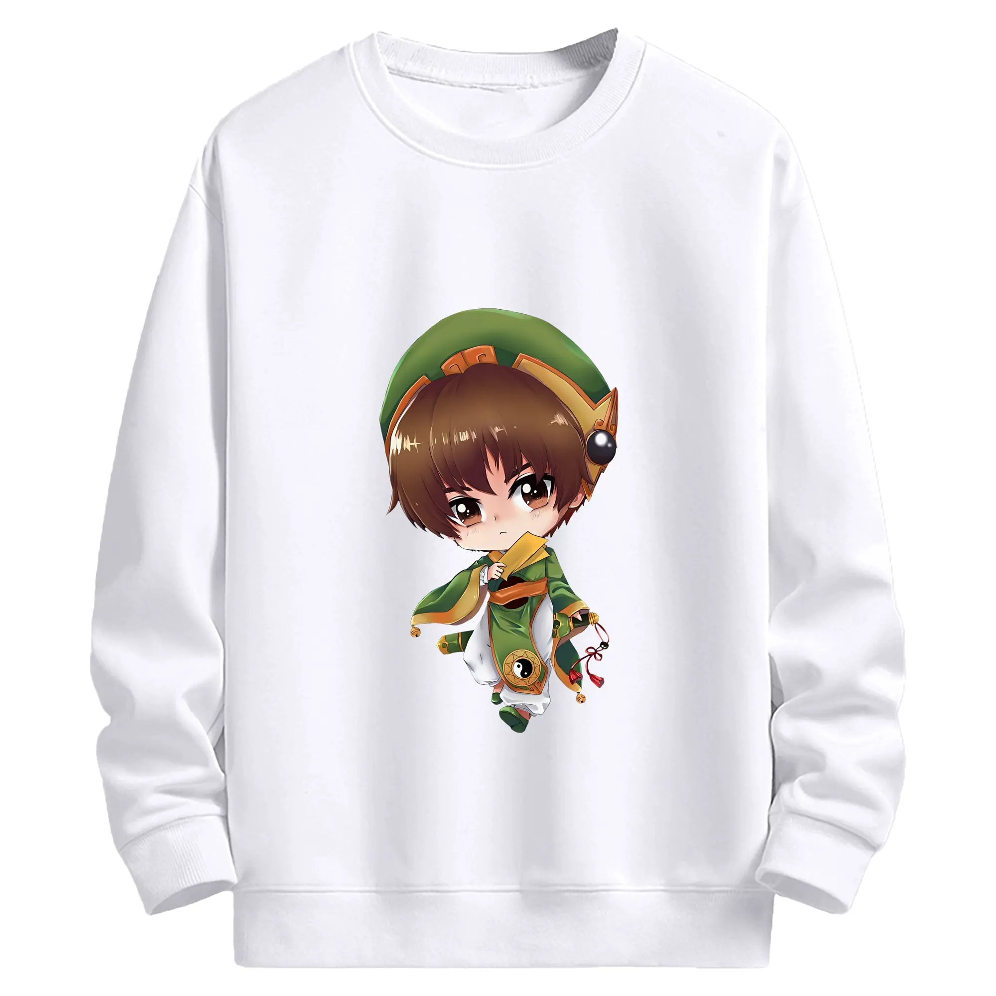 カードキャプターさくら グッズ,李小狼 - 高品質 クルーネック スウェット ・ コットン59％ ポリエステル41％ ・ ユニセックス 長袖 トレーナー ・ カジュアル デイリー スポーツ 散歩用