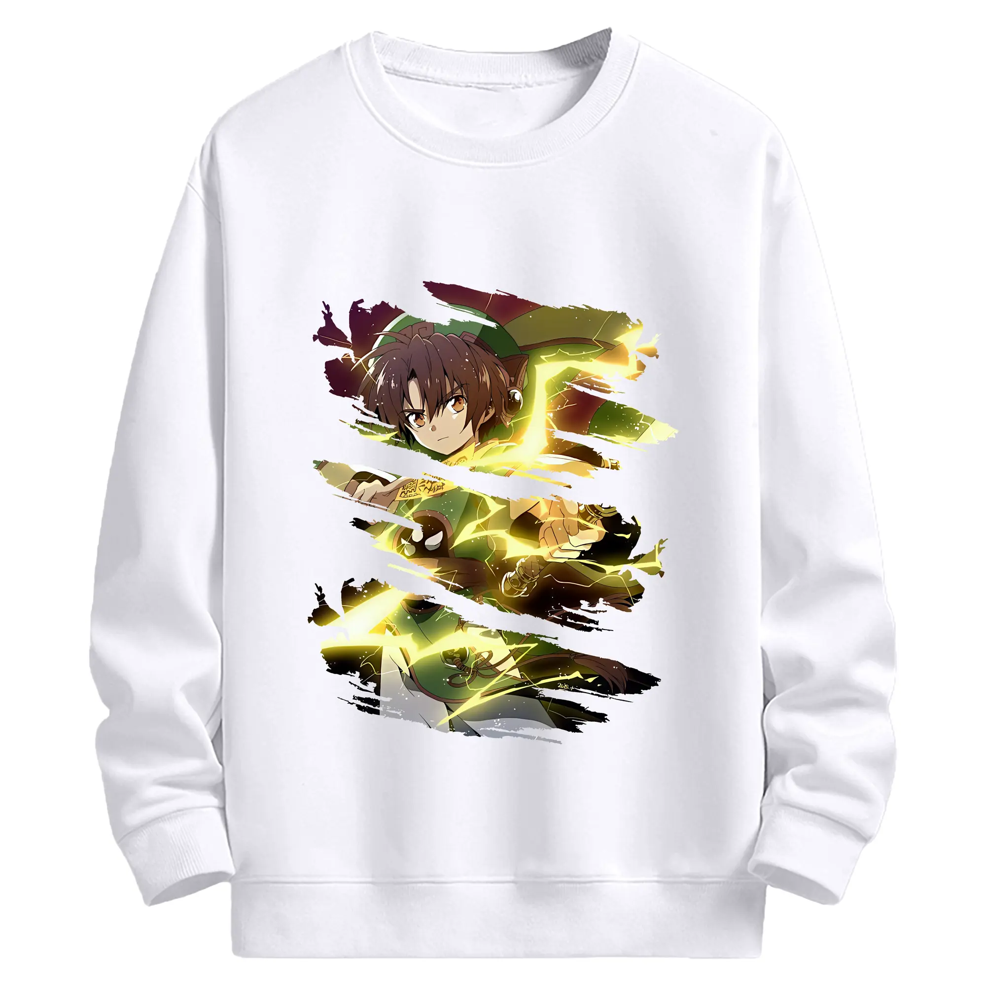 カードキャプターさくら グッズ,李小狼 - 高品質 クルーネック スウェット ・ コットン59％ ポリエステル41％ ・ ユニセックス 長袖 トレーナー ・ カジュアル デイリー スポーツ 散歩用