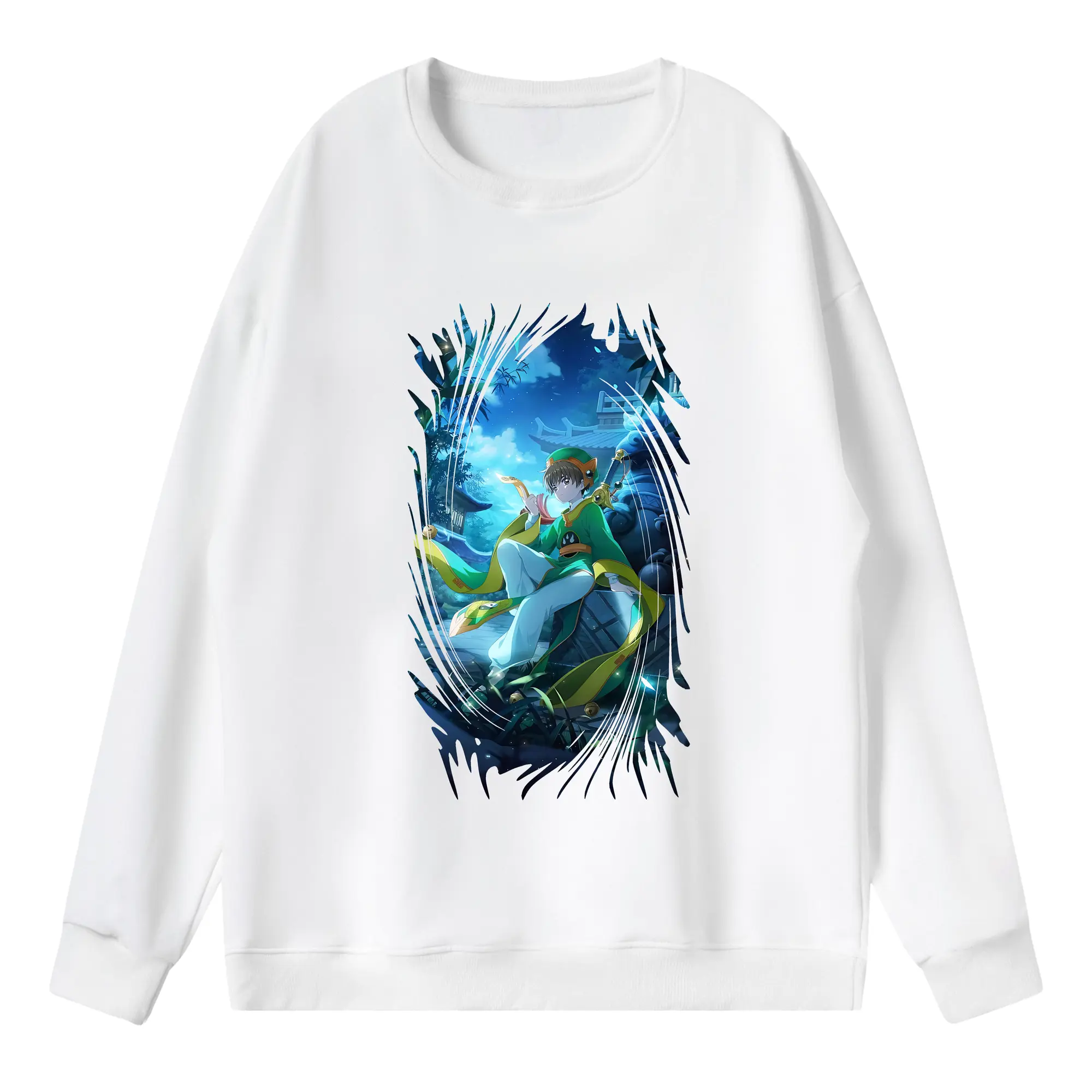 カードキャプターさくら グッズ,李小狼 - 薄手 クルーネック スウェット 裏毛260g · ポリエステル 春秋向け カジュアル 男女兼用 · トレーナー デイリー スポーツ 散歩に最適