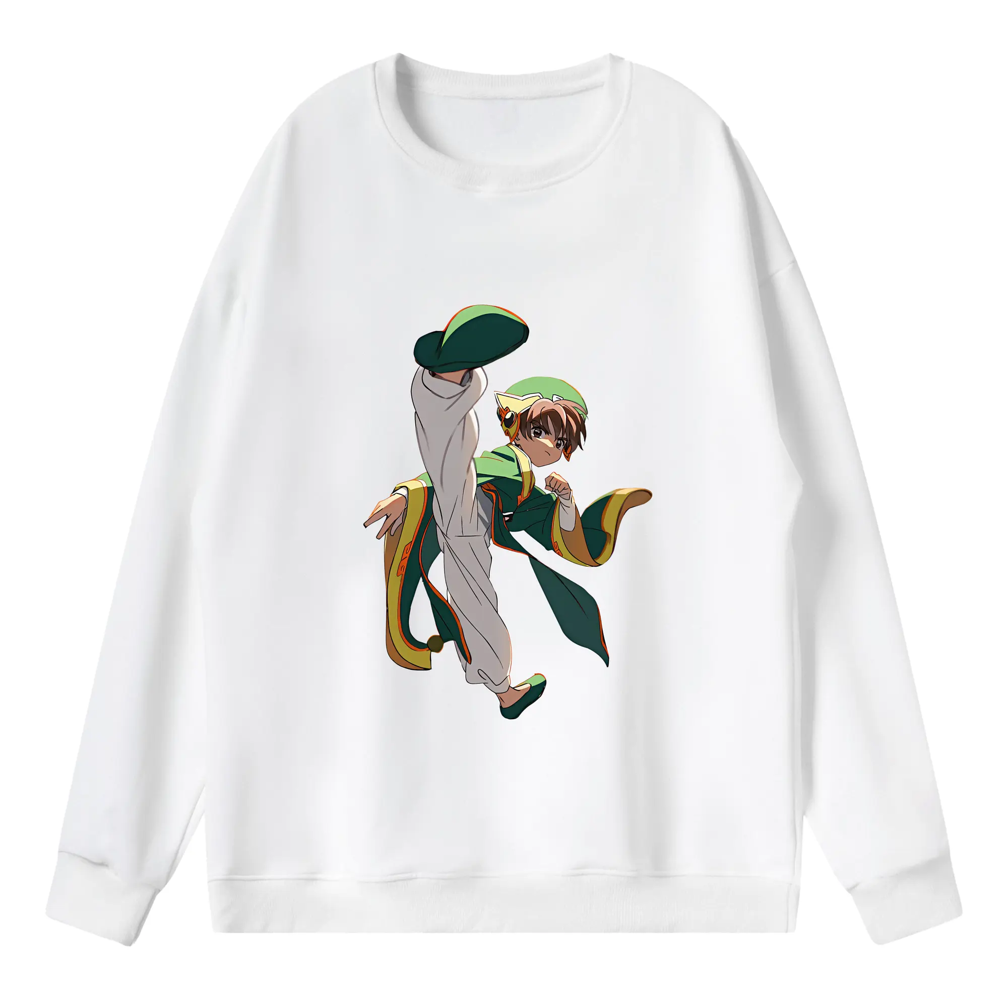 カードキャプターさくら グッズ,李小狼 - 薄手 クルーネック スウェット 裏毛260g · ポリエステル 春秋向け カジュアル 男女兼用 · トレーナー デイリー スポーツ 散歩に最適