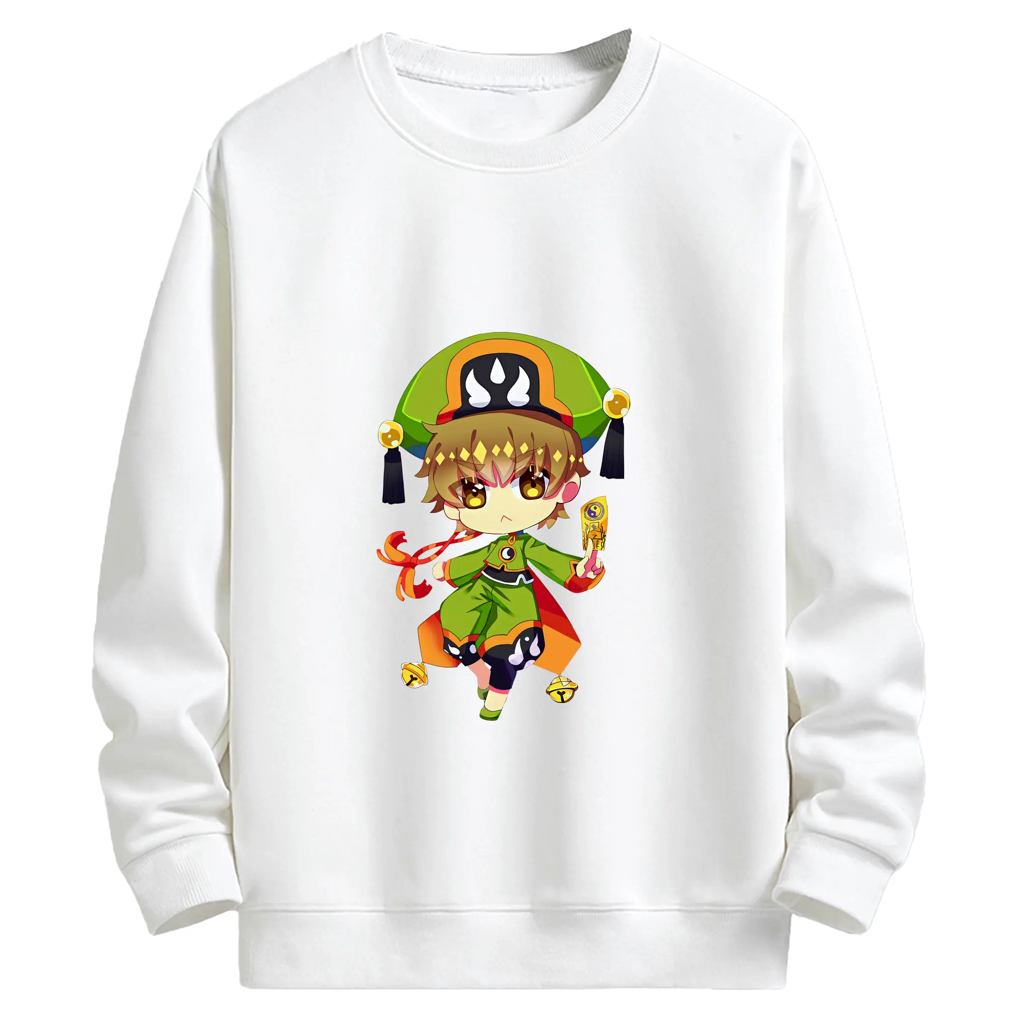 カードキャプターさくら グッズ,李小狼 - キッズ クルーネックスウェットシャツ ・ フロントプリント ・ 綿80％ ポリエステル20％ ・ 快適 通学 スポーツ 日常使い お散歩用