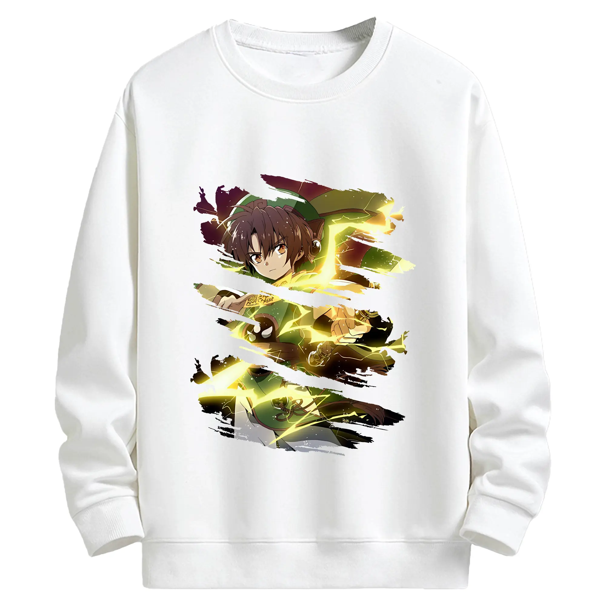 カードキャプターさくら グッズ,李小狼 - キッズ クルーネックスウェットシャツ ・ フロントプリント ・ 綿80％ ポリエステル20％ ・ 快適 通学 スポーツ 日常使い お散歩用