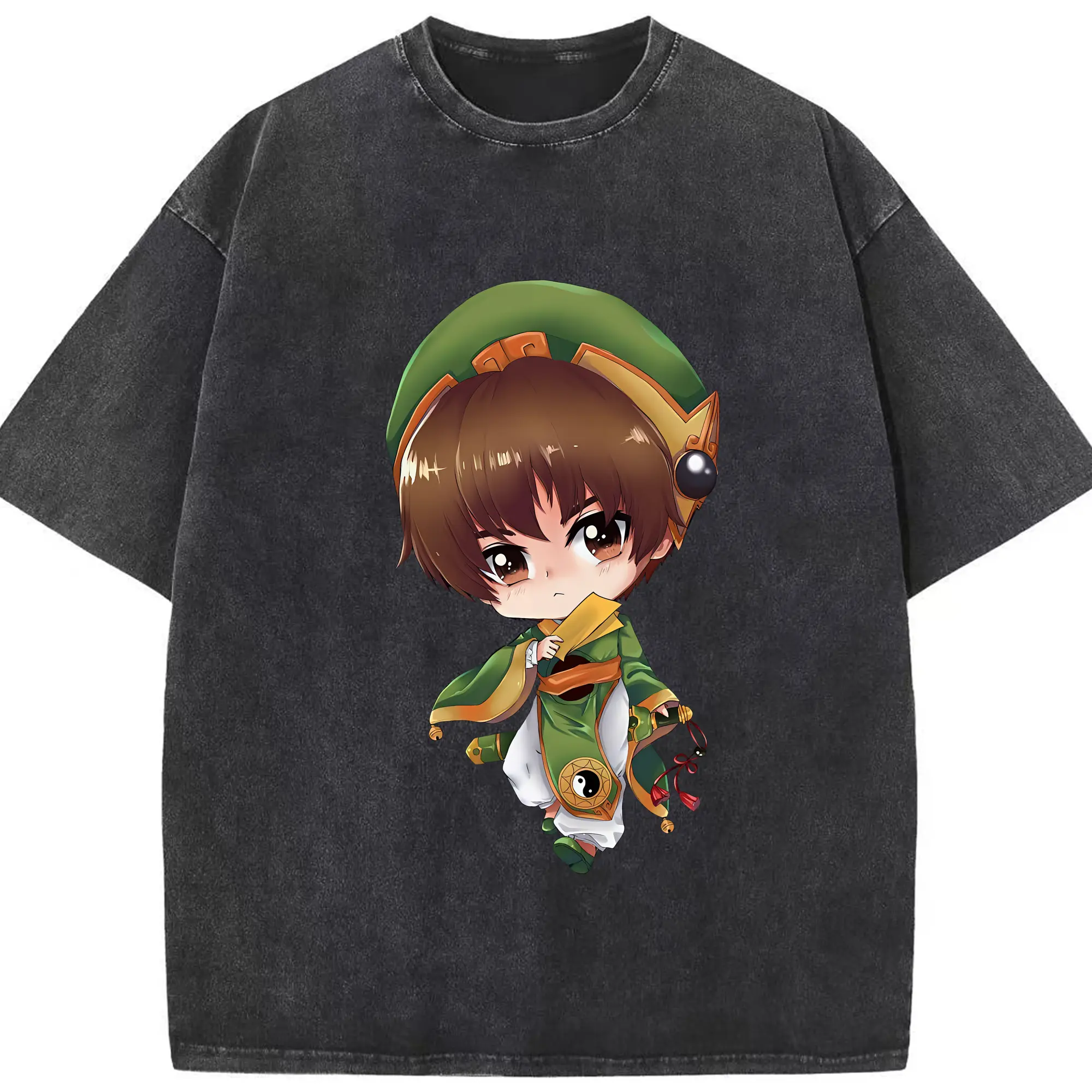 カードキャプターさくら グッズ,李小狼 - 綿100％ ヴィンテージ風 半袖Tシャツ ・ フロントプリント ・ 柔らか肌触り ・ 通気性 快適 ・ スポーツ カジュアル 外出用