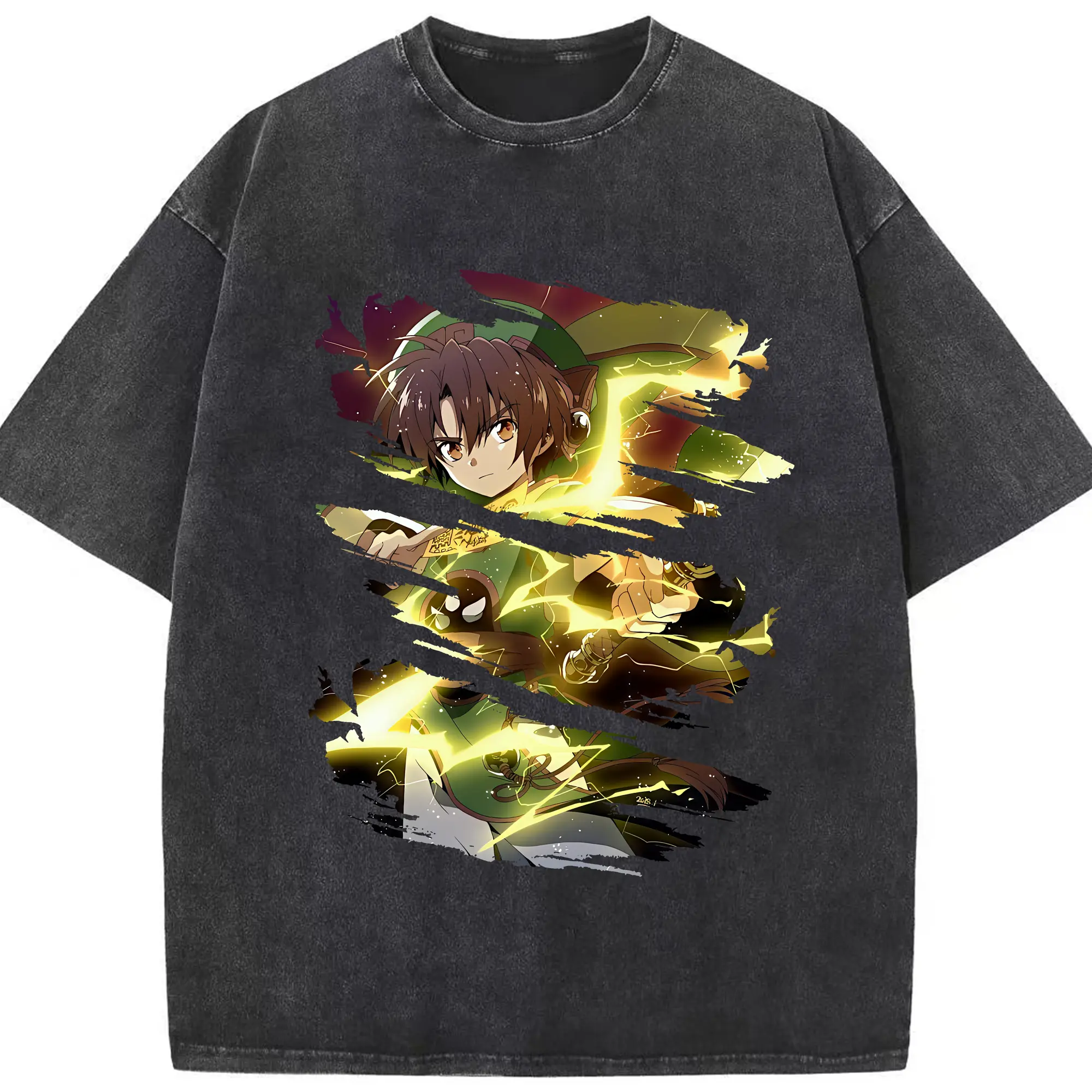 カードキャプターさくら グッズ,李小狼 - 綿100％ ヴィンテージ風 半袖Tシャツ ・ フロントプリント ・ 柔らか肌触り ・ 通気性 快適 ・ スポーツ カジュアル 外出用