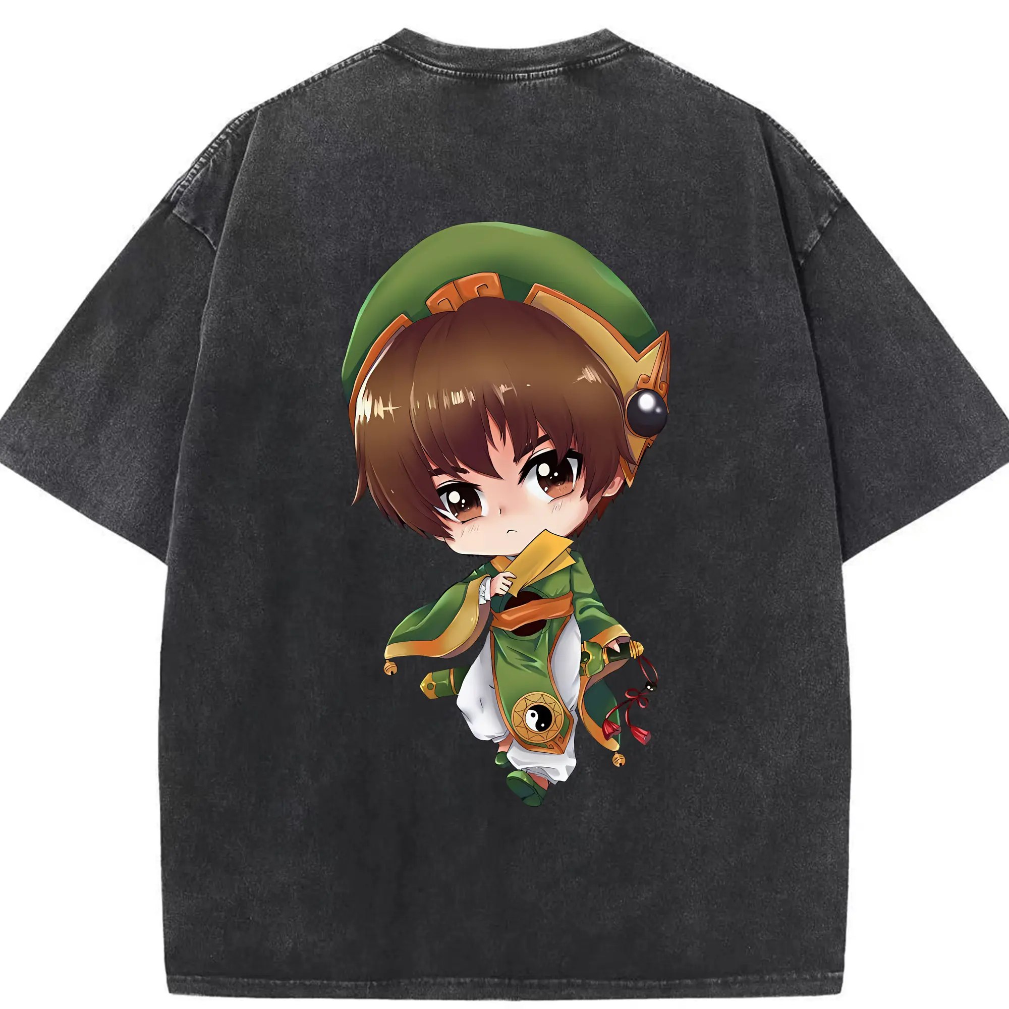 カードキャプターさくら グッズ,李小狼 - 綿100％ ヴィンテージ風 半袖Tシャツ ・ 背面プリント ・ 柔らか肌触り ・ 通気性 快適 ・ スポーツ カジュアル 外出用