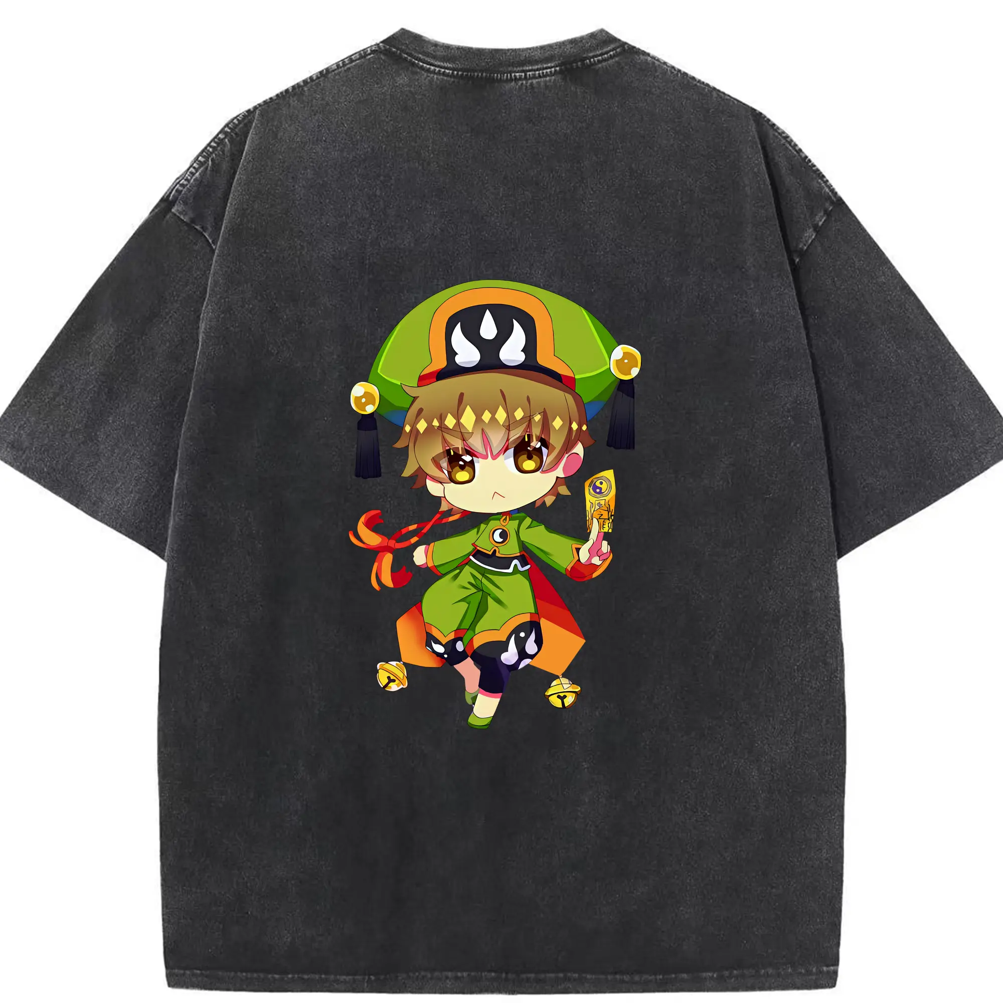 カードキャプターさくら グッズ,李小狼 - 綿100％ ヴィンテージ風 半袖Tシャツ ・ 背面プリント ・ 柔らか肌触り ・ 通気性 快適 ・ スポーツ カジュアル 外出用