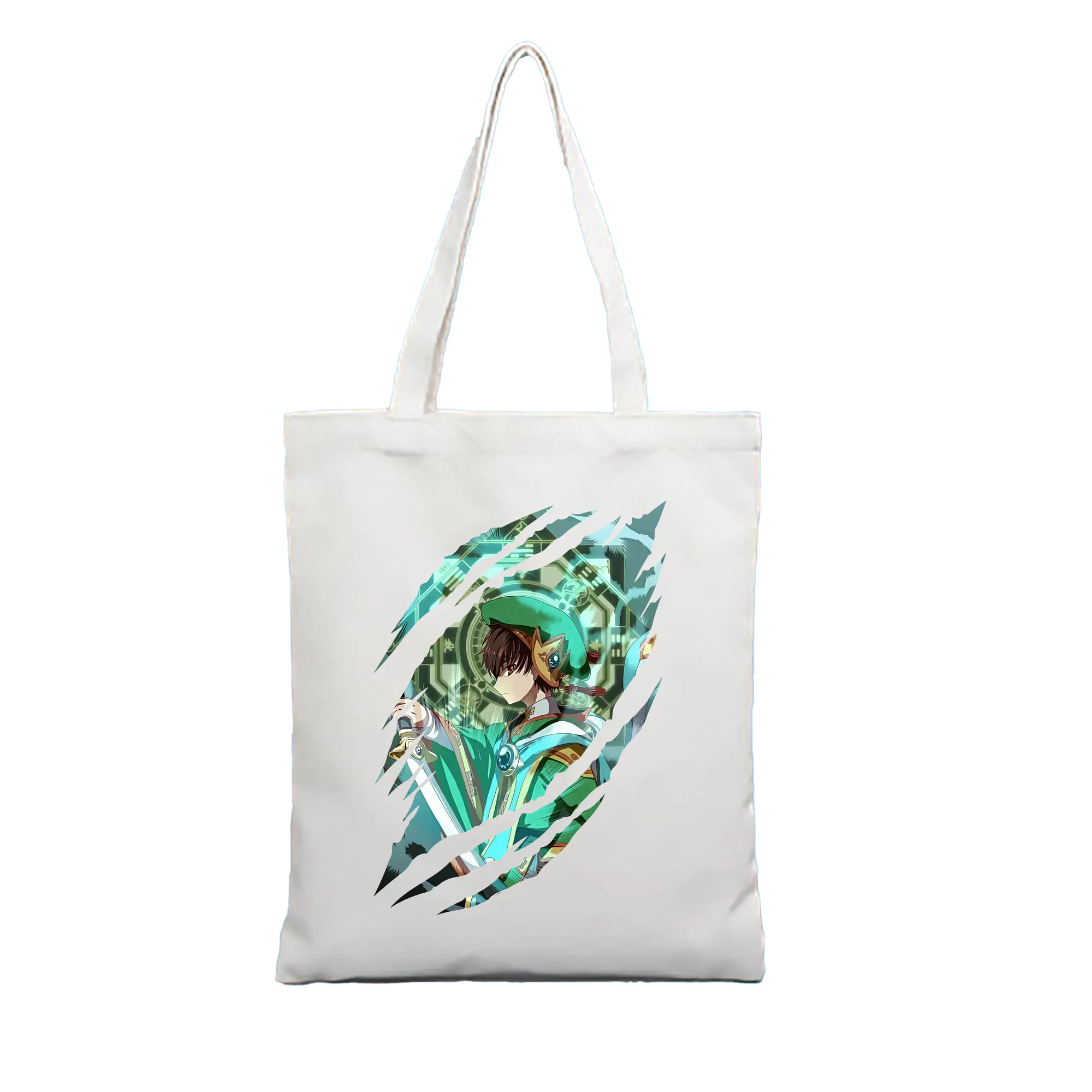 カードキャプターさくら グッズ,李小狼 - 縦型キャンバス手提げバッグ（トートバッグ） ・ キャンバス素材 ・ ショッピング用 ・ 軽量 丈夫 お手入れ簡単