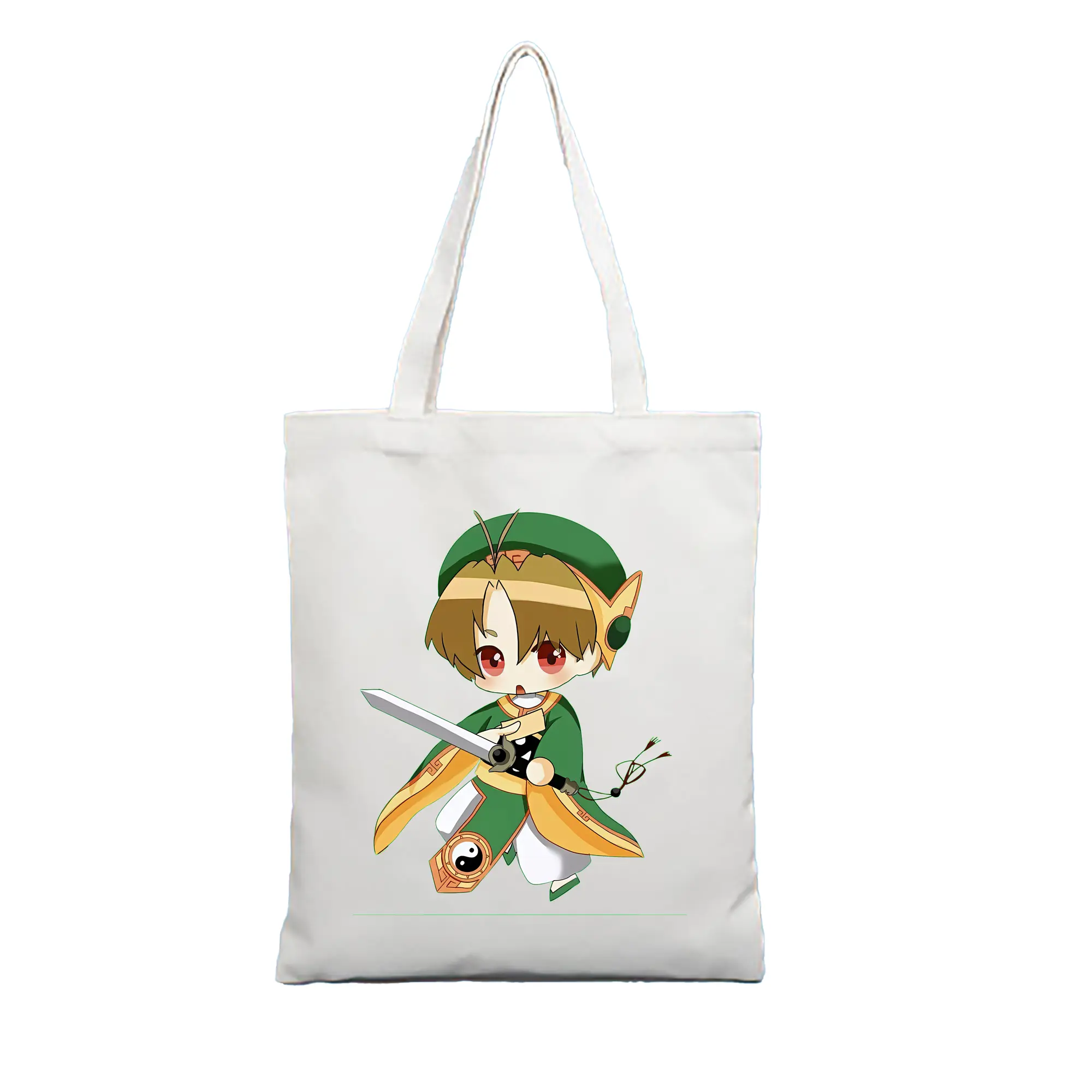カードキャプターさくら グッズ,李小狼 - 縦型キャンバス手提げバッグ（トートバッグ） ・ キャンバス素材 ・ ショッピング用 ・ 軽量 丈夫 お手入れ簡単