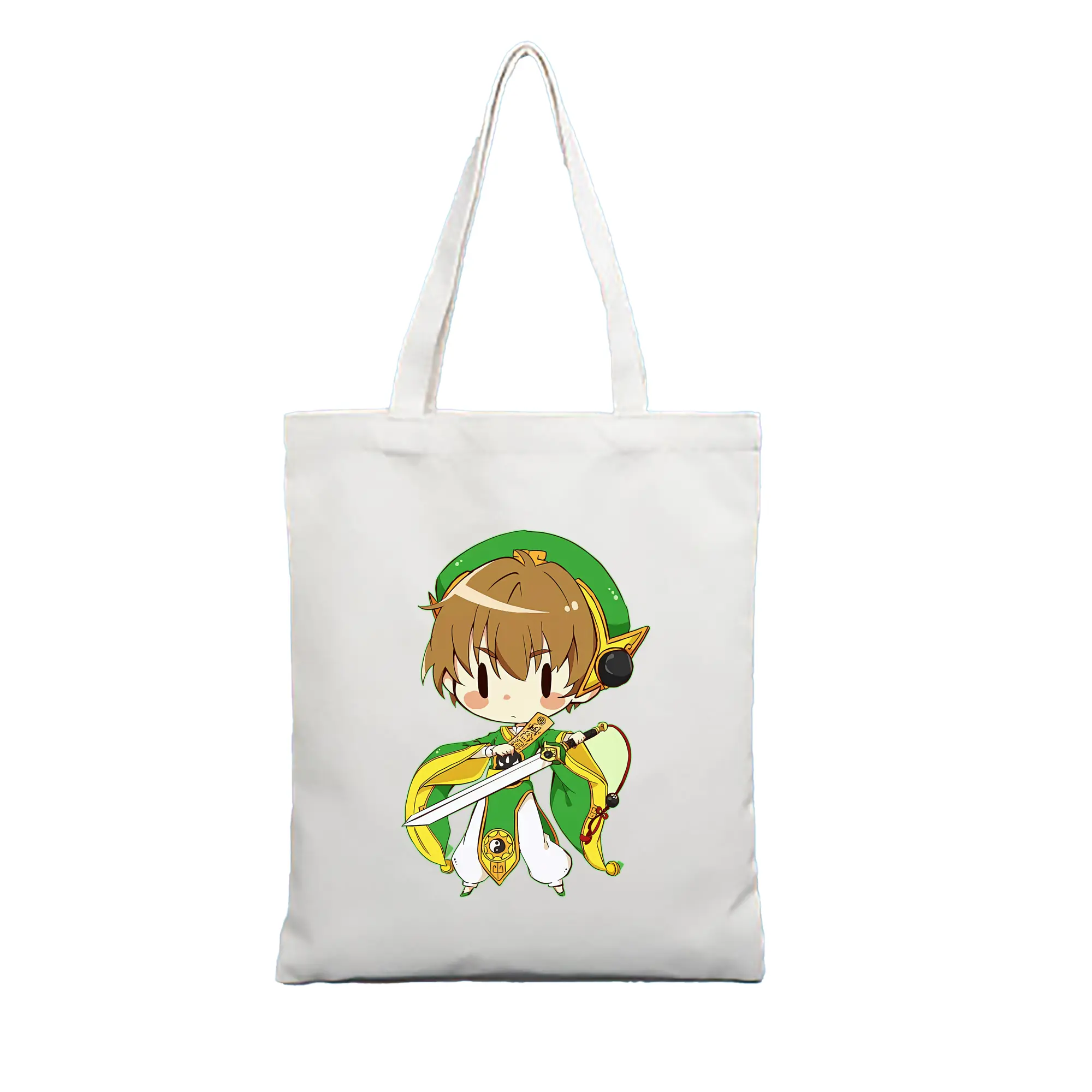 カードキャプターさくら グッズ,李小狼 - 縦型キャンバス手提げバッグ（トートバッグ） ・ キャンバス素材 ・ ショッピング用 ・ 軽量 丈夫 お手入れ簡単