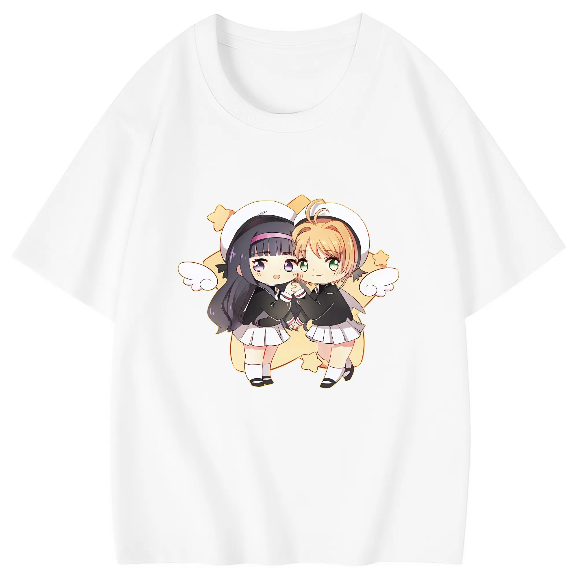 カードキャプターさくら グッズ,大道寺知世 - 綿100％ キッズTシャツ ・ フロントプリント ・ 快適 通気性 ・ スポーツ カジュアル 散歩用