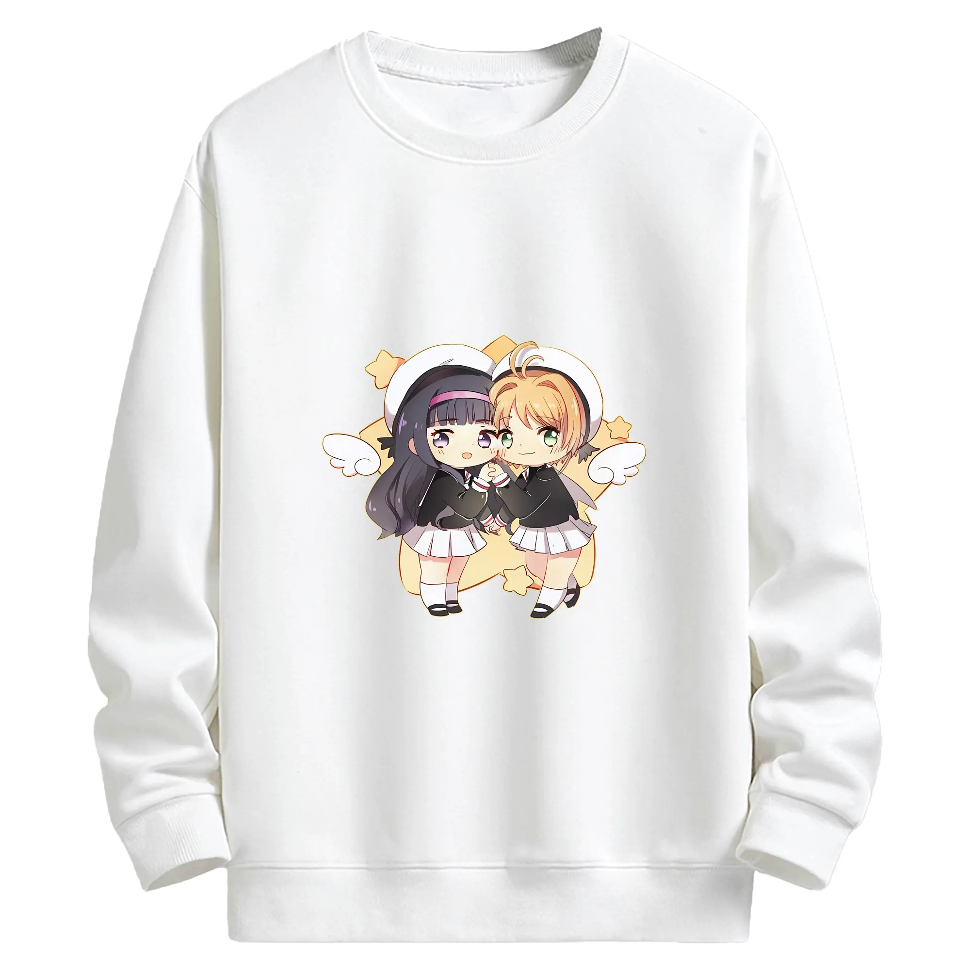カードキャプターさくら グッズ,大道寺知世 - キッズ クルーネックスウェットシャツ ・ フロントプリント ・ 綿80％ ポリエステル20％ ・ 快適 通学 スポーツ 日常使い お散歩用