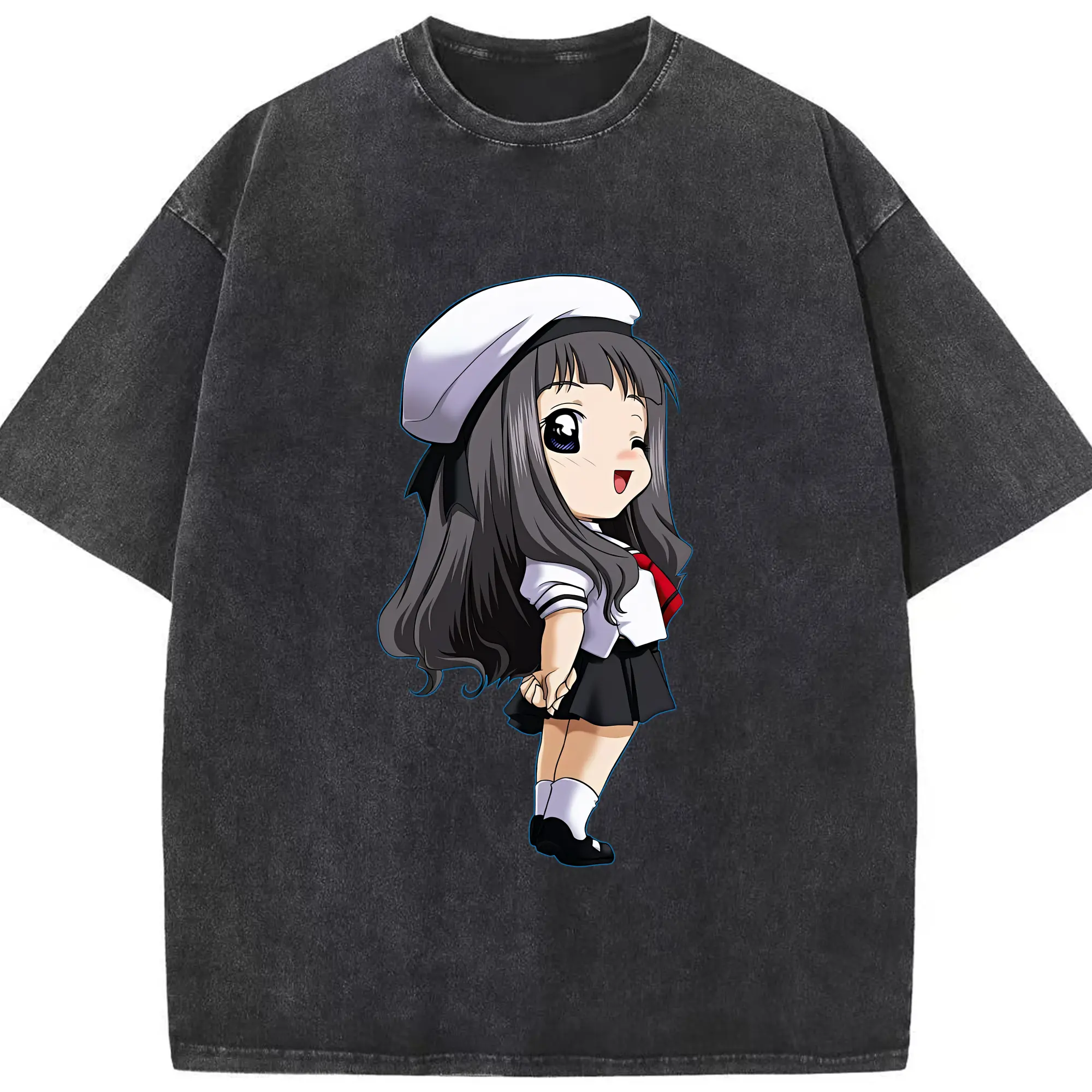 カードキャプターさくら グッズ,大道寺知世 - 綿100％ ヴィンテージ風 半袖Tシャツ ・ フロントプリント ・ 柔らか肌触り ・ 通気性 快適 ・ スポーツ カジュアル 外出用