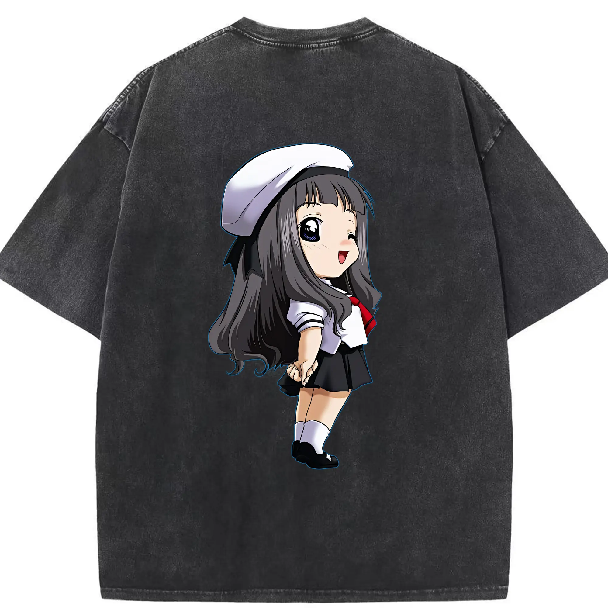 カードキャプターさくら グッズ,大道寺知世 - 綿100％ ヴィンテージ風 半袖Tシャツ ・ 背面プリント ・ 柔らか肌触り ・ 通気性 快適 ・ スポーツ カジュアル 外出用