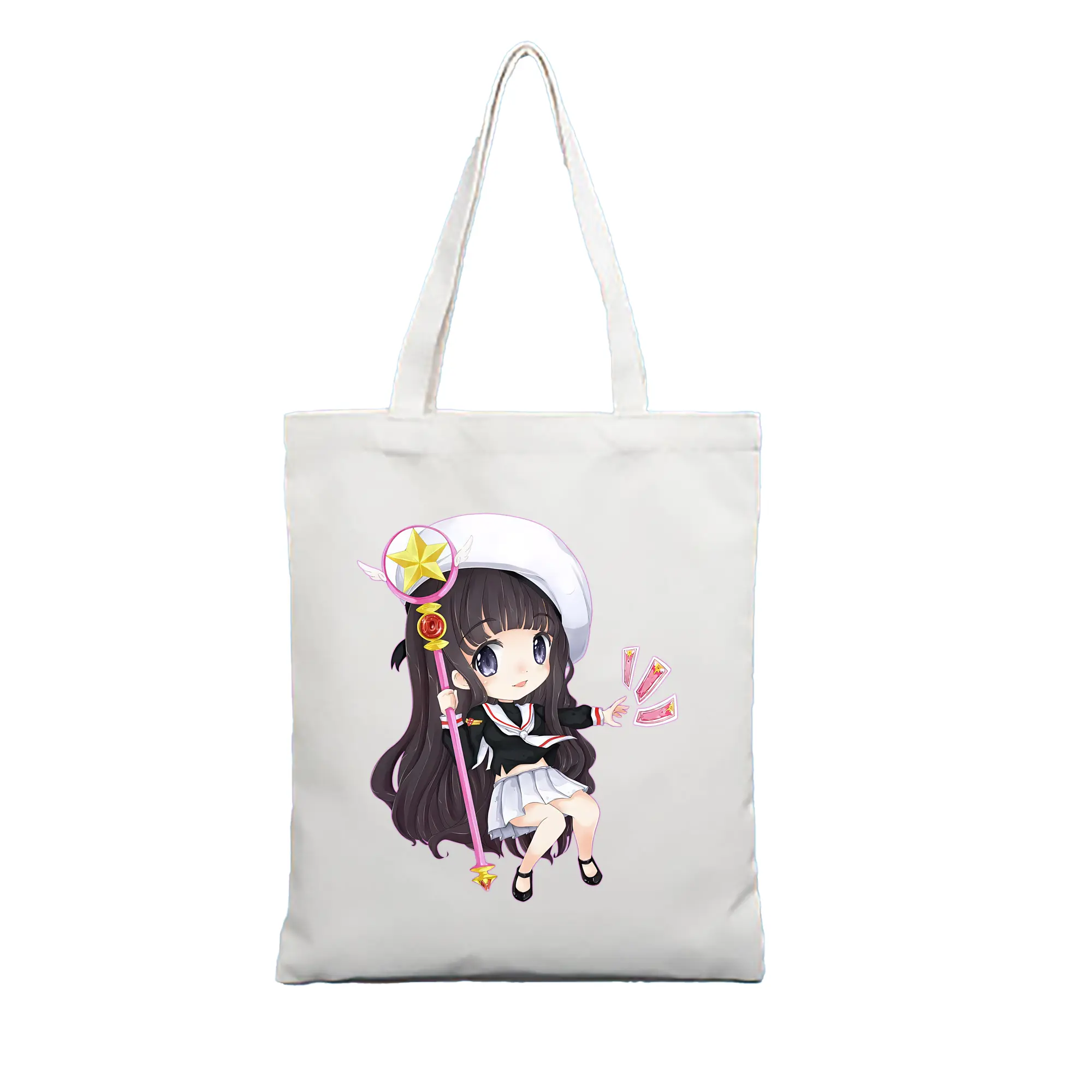 カードキャプターさくら グッズ,大道寺知世 - 縦型キャンバス手提げバッグ（トートバッグ） ・ キャンバス素材 ・ ショッピング用 ・ 軽量 丈夫 お手入れ簡単