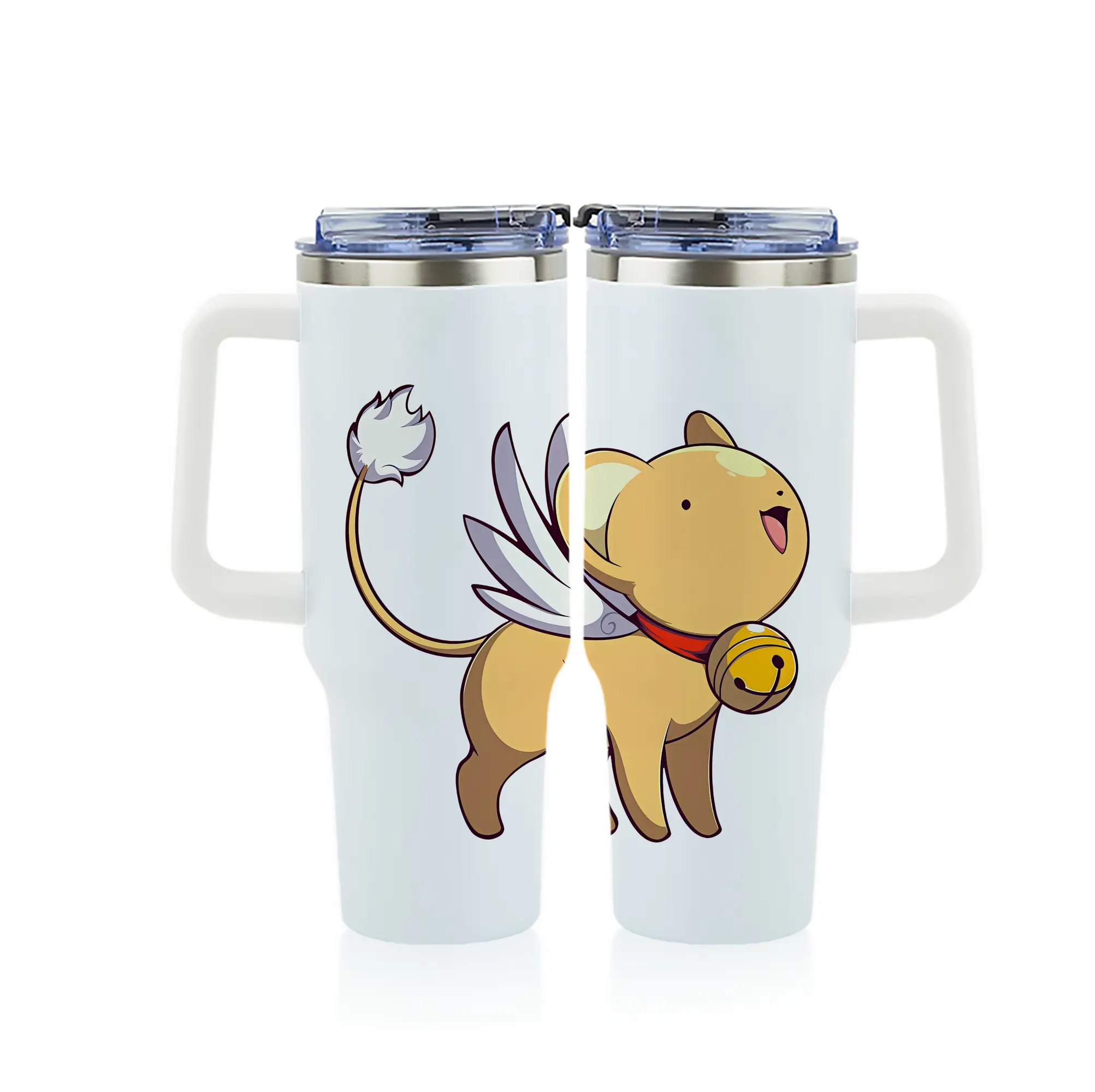 カードキャプターさくら グッズ,ケルベロス - 1200mL フルプリント車用タンブラー ・ 304ステンレス 内側 ・ 201ステンレス 外側 ・ 保温 保冷 ・ 通勤 ドライブ アウトドア用