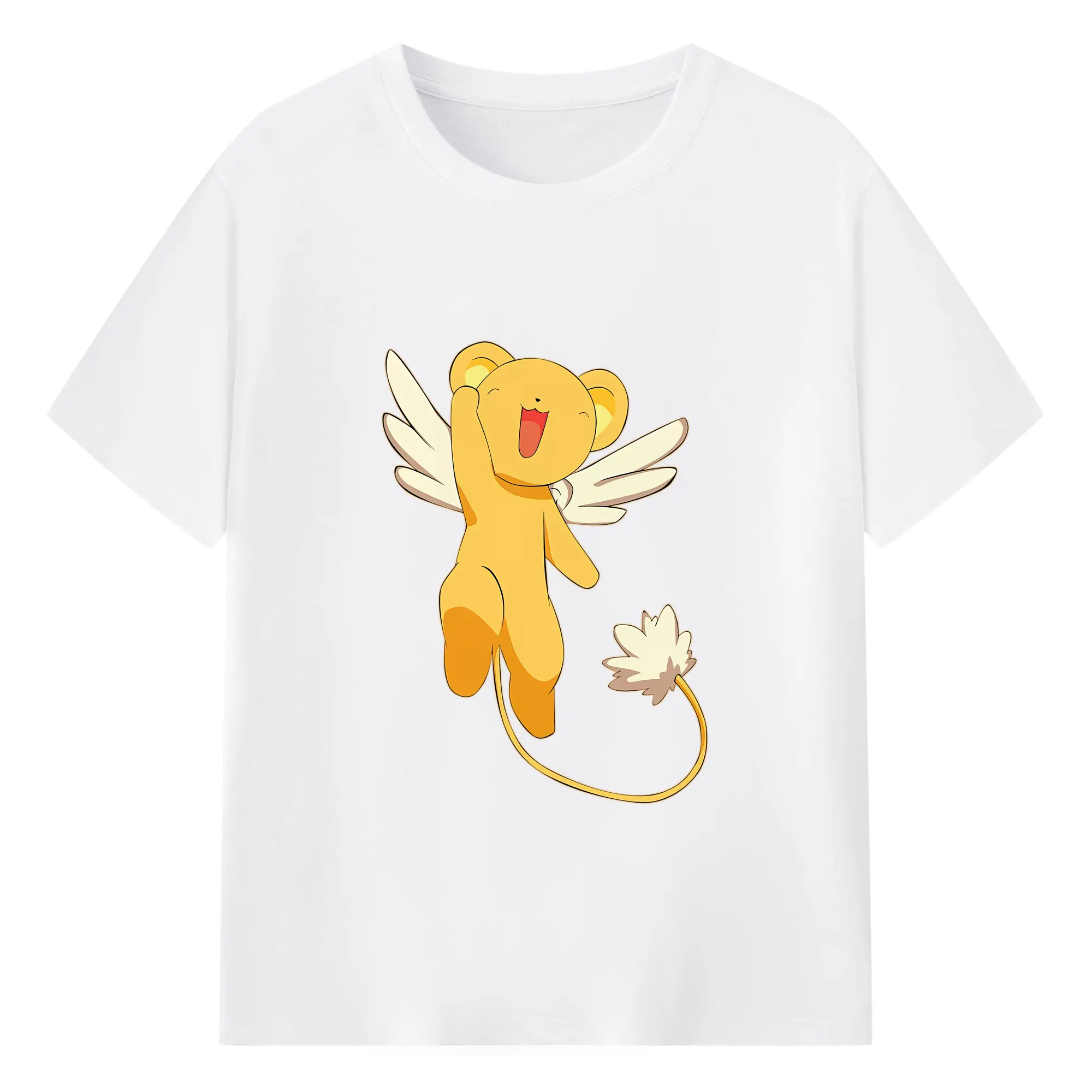 カードキャプターさくら グッズ,ケルベロス - 綿100％ 半袖Tシャツ ・ フロントプリント ・ 快適 通気性 ・ 日常使い 散歩 スポーツ用