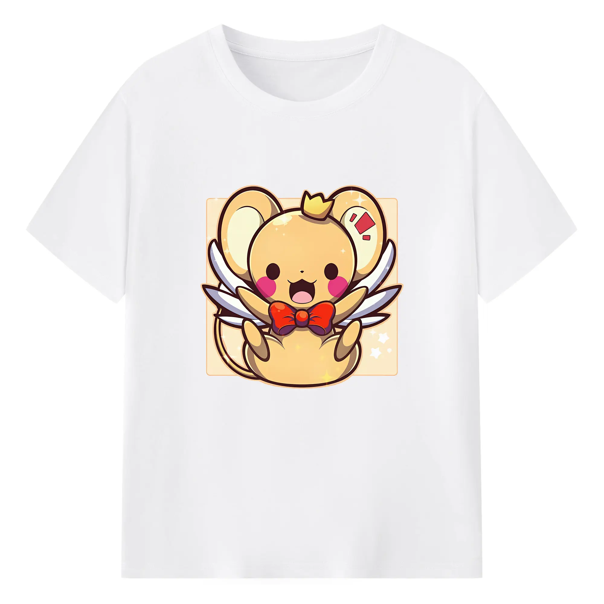 カードキャプターさくら グッズ,ケルベロス - 綿100％ 半袖Tシャツ ・ フロントプリント ・ 快適 通気性 ・ 日常使い 散歩 スポーツ用