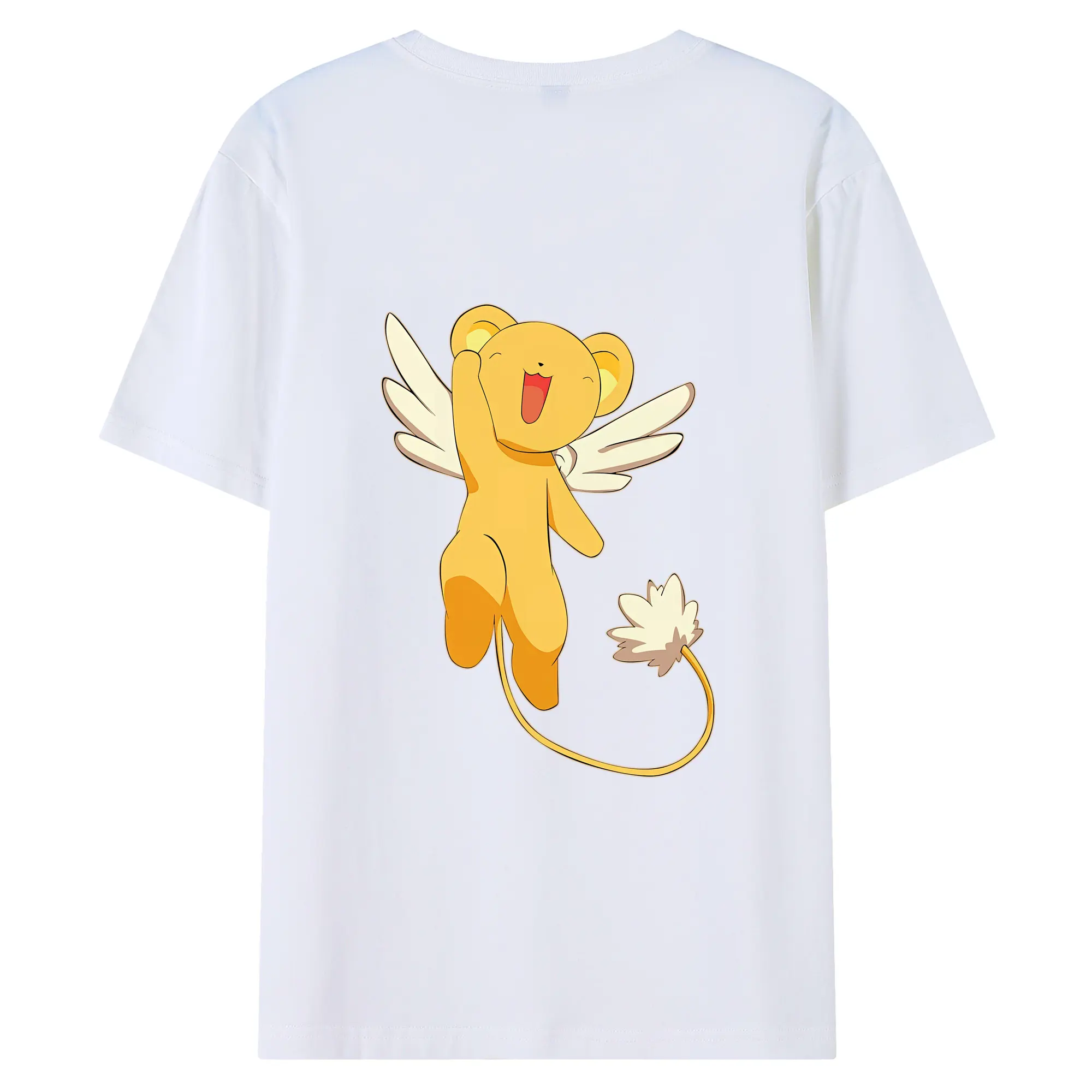 カードキャプターさくら グッズ,ケルベロス - 綿100％ 半袖Tシャツ ・ バックプリント ・ 快適 通気性 ・ 日常使い 散歩 スポーツ用