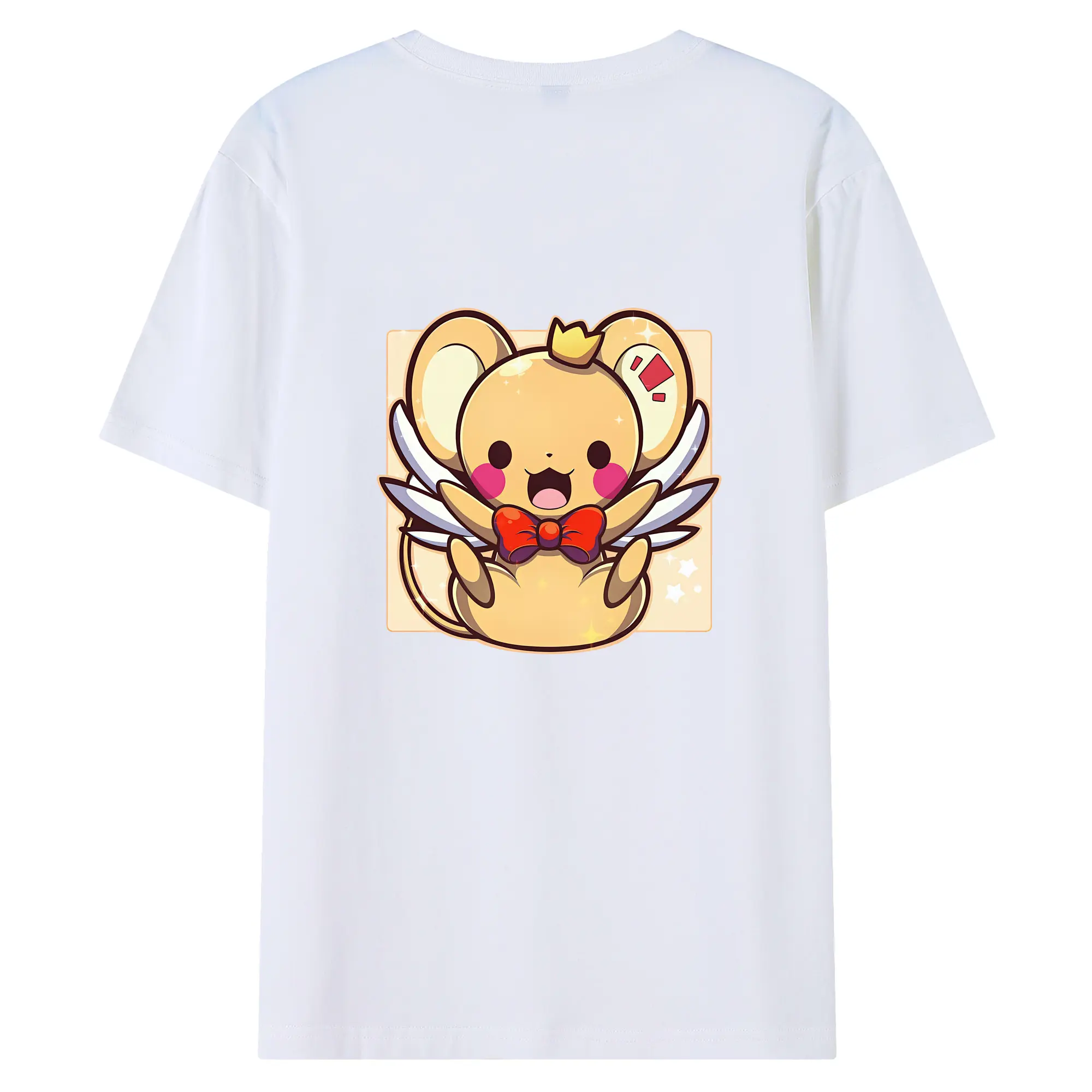 カードキャプターさくら グッズ,ケルベロス - 綿100％ 半袖Tシャツ ・ バックプリント ・ 快適 通気性 ・ 日常使い 散歩 スポーツ用