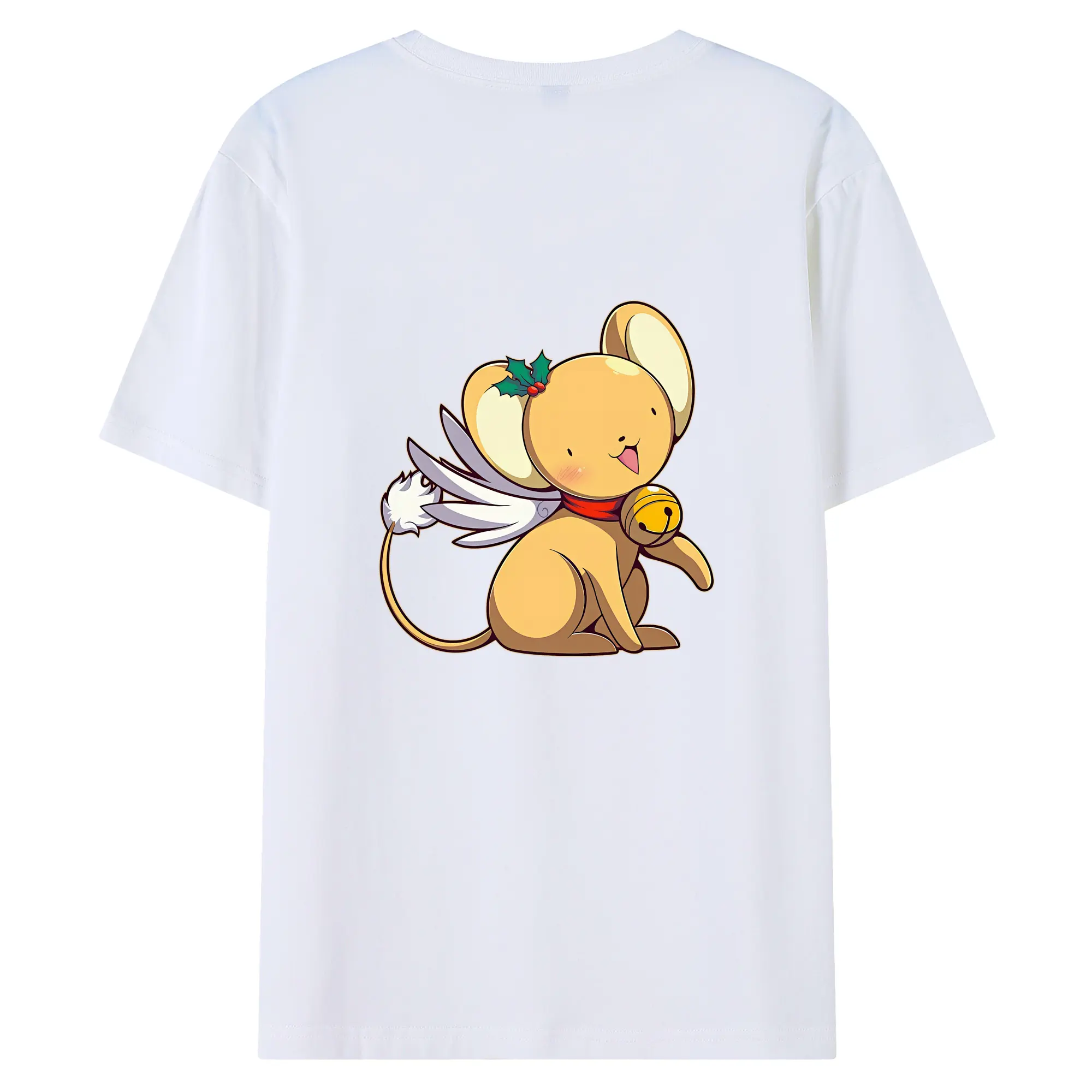 カードキャプターさくら グッズ,ケルベロス - 綿100％ 半袖Tシャツ ・ バックプリント ・ 快適 通気性 ・ 日常使い 散歩 スポーツ用