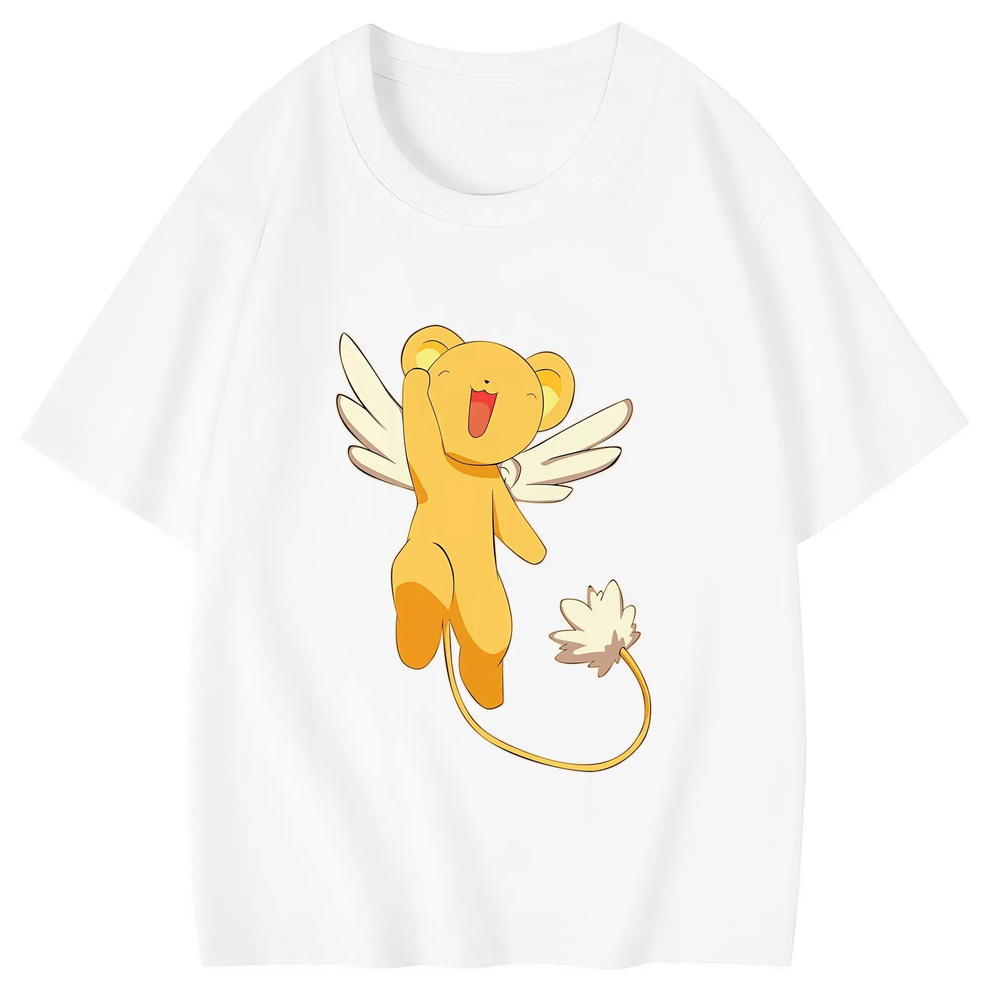 カードキャプターさくら グッズ,ケルベロス - 綿100％ キッズTシャツ ・ フロントプリント ・ 快適 通気性 ・ スポーツ カジュアル 散歩用