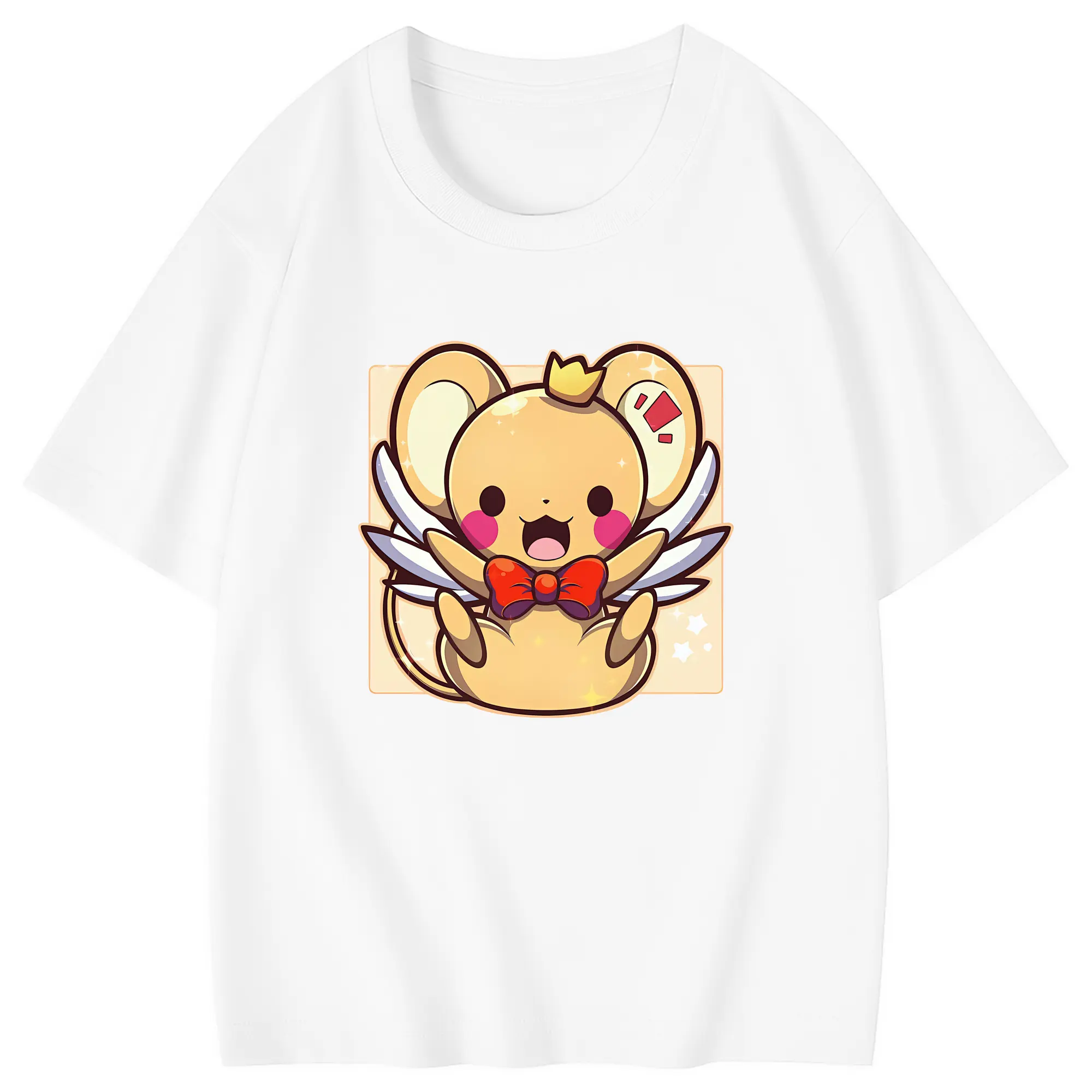 カードキャプターさくら グッズ,ケルベロス - 綿100％ キッズTシャツ ・ フロントプリント ・ 快適 通気性 ・ スポーツ カジュアル 散歩用