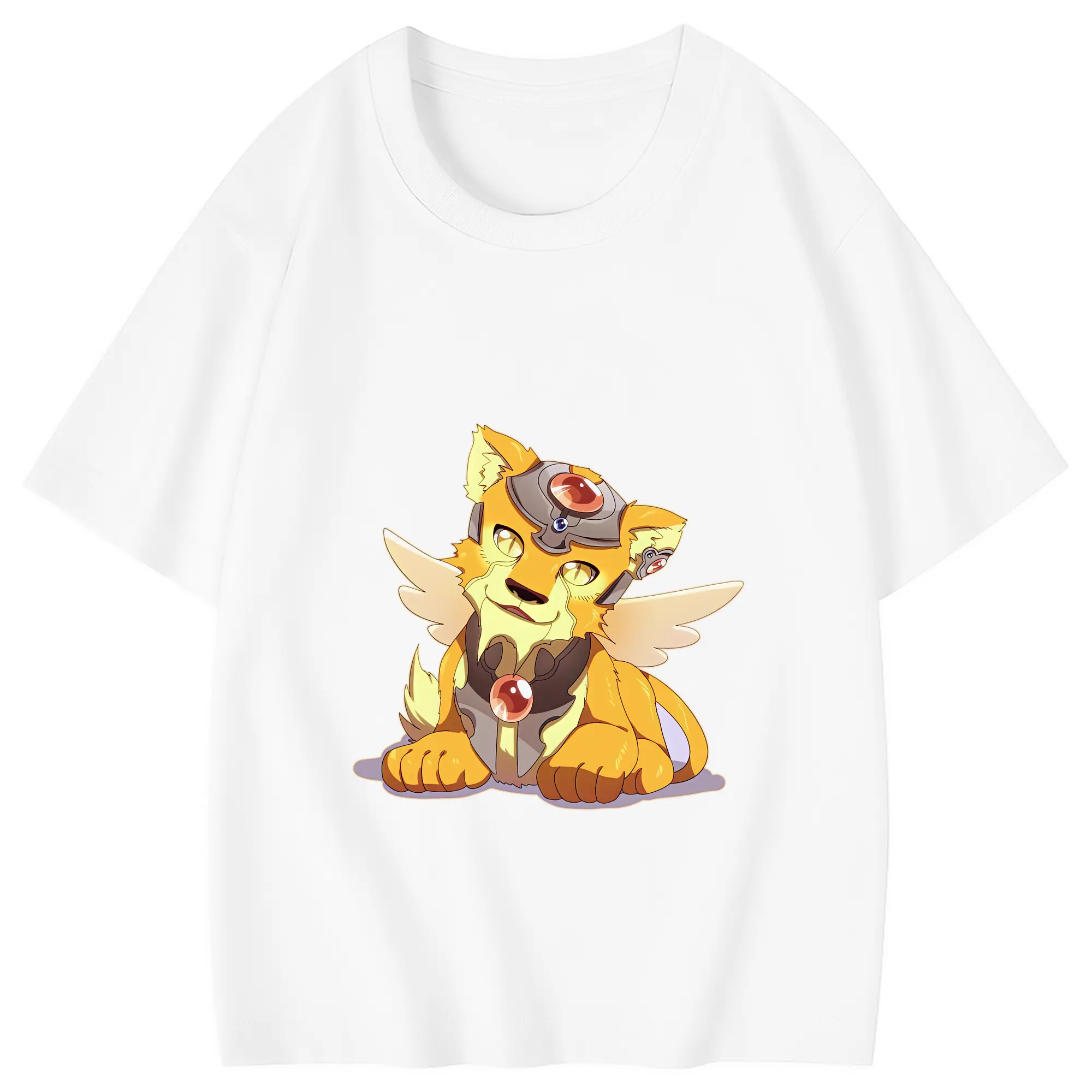 カードキャプターさくら グッズ,ケルベロス - 綿100％ キッズTシャツ ・ フロントプリント ・ 快適 通気性 ・ スポーツ カジュアル 散歩用