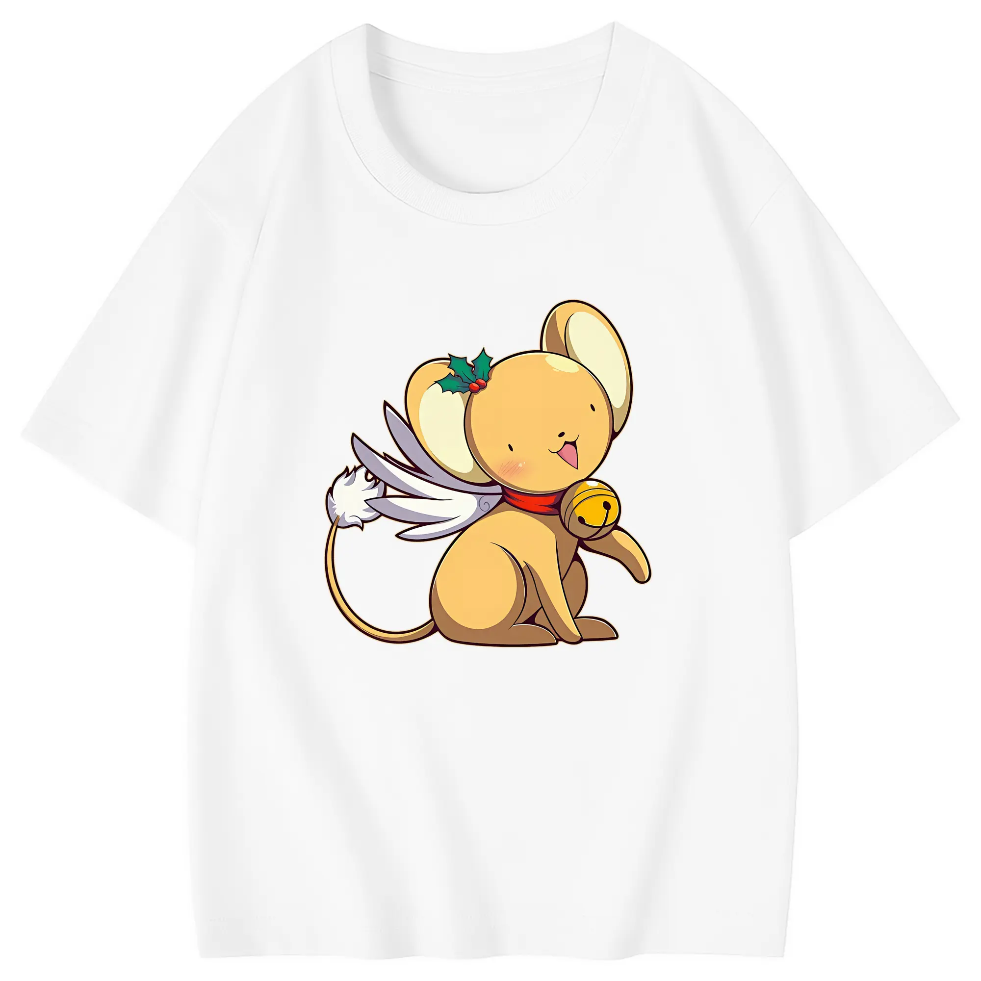 カードキャプターさくら グッズ,ケルベロス - 綿100％ キッズTシャツ ・ フロントプリント ・ 快適 通気性 ・ スポーツ カジュアル 散歩用