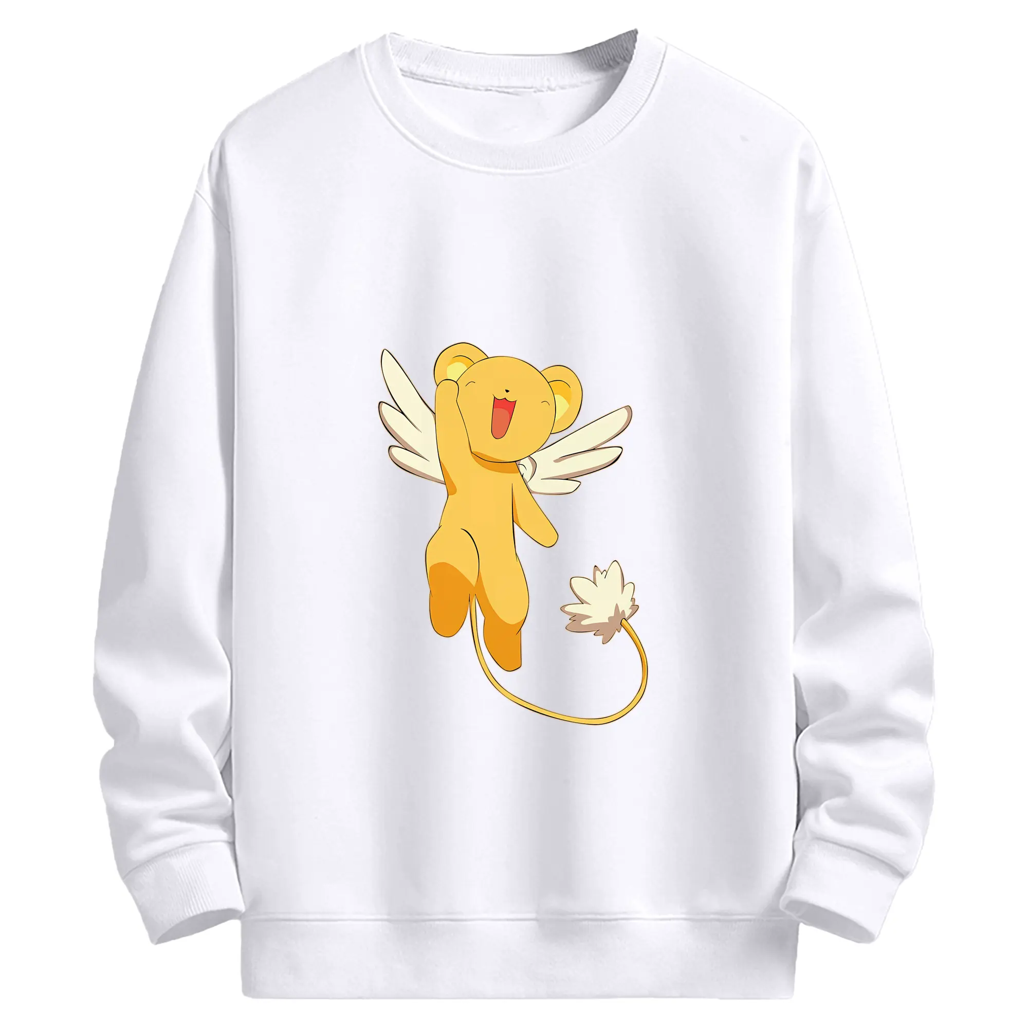 カードキャプターさくら グッズ,ケルベロス - 高品質 クルーネック スウェット ・ コットン59％ ポリエステル41％ ・ ユニセックス 長袖 トレーナー ・ カジュアル デイリー スポーツ 散歩用