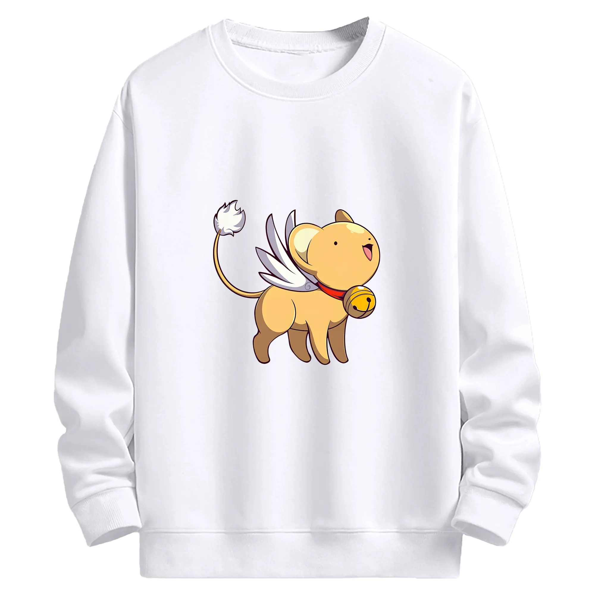 カードキャプターさくら グッズ,ケルベロス - 高品質 クルーネック スウェット ・ コットン59％ ポリエステル41％ ・ ユニセックス 長袖 トレーナー ・ カジュアル デイリー スポーツ 散歩用