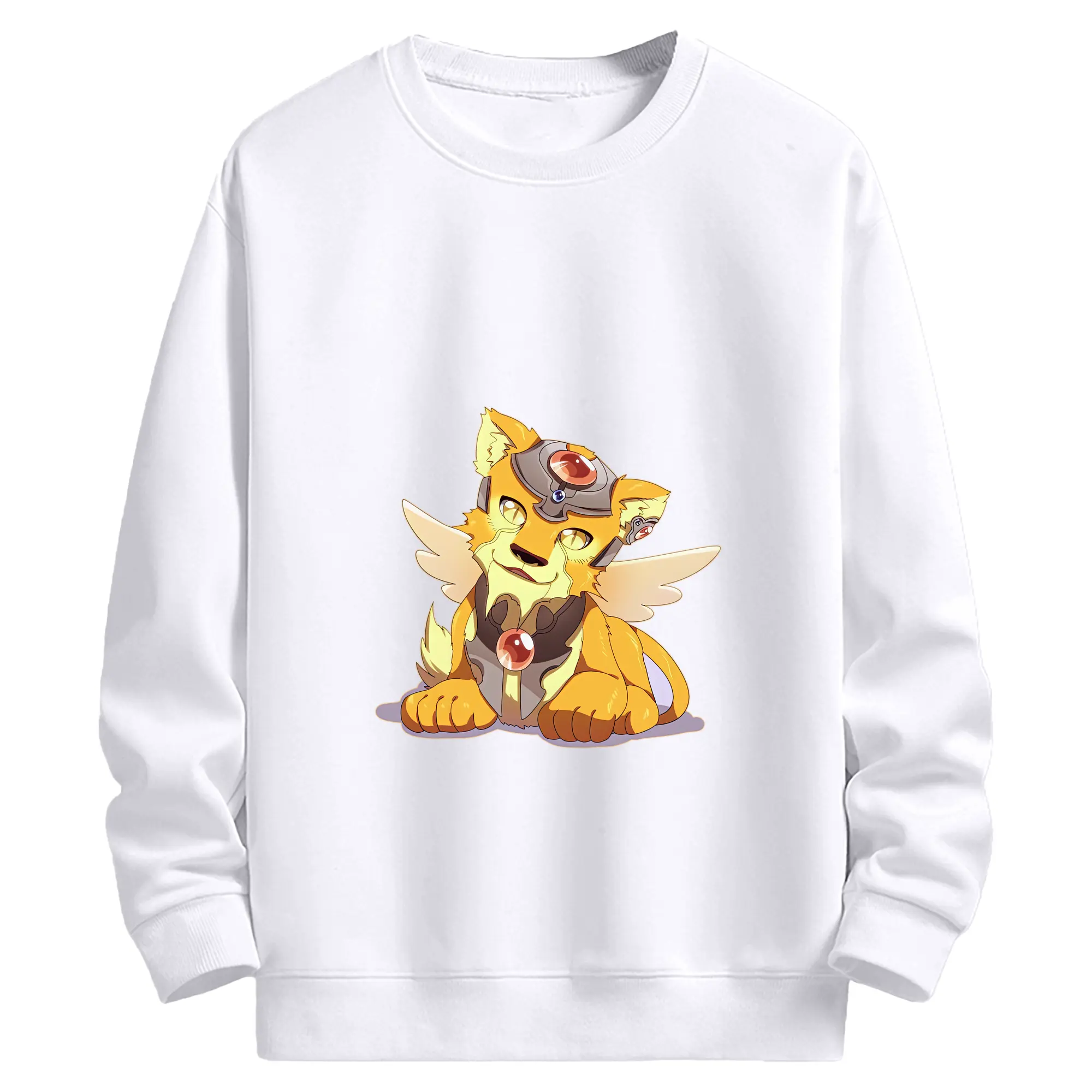 カードキャプターさくら グッズ,ケルベロス - 高品質 クルーネック スウェット ・ コットン59％ ポリエステル41％ ・ ユニセックス 長袖 トレーナー ・ カジュアル デイリー スポーツ 散歩用