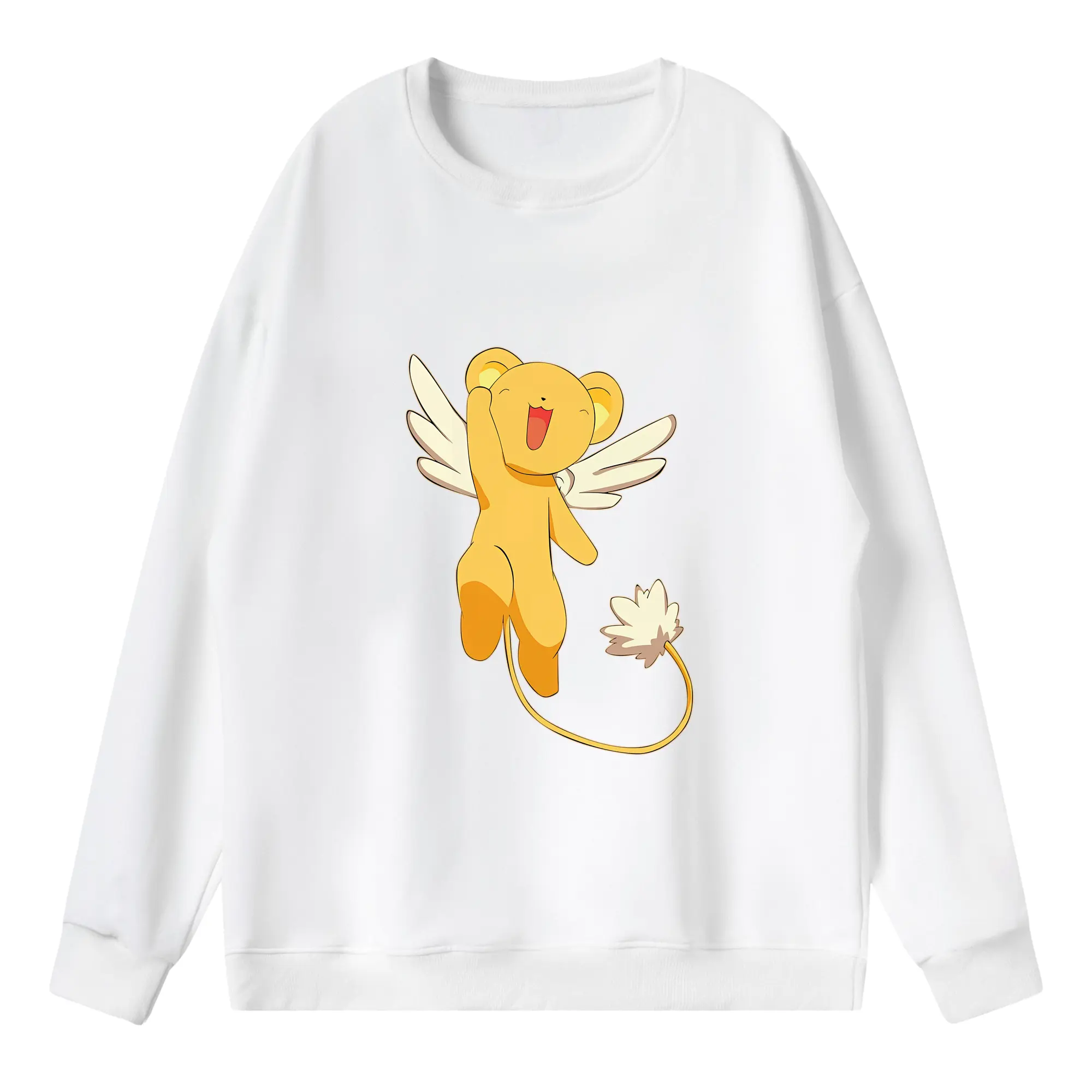 カードキャプターさくら グッズ,ケルベロス - 薄手 クルーネック スウェット 裏毛260g · ポリエステル 春秋向け カジュアル 男女兼用 · トレーナー デイリー スポーツ 散歩に最適