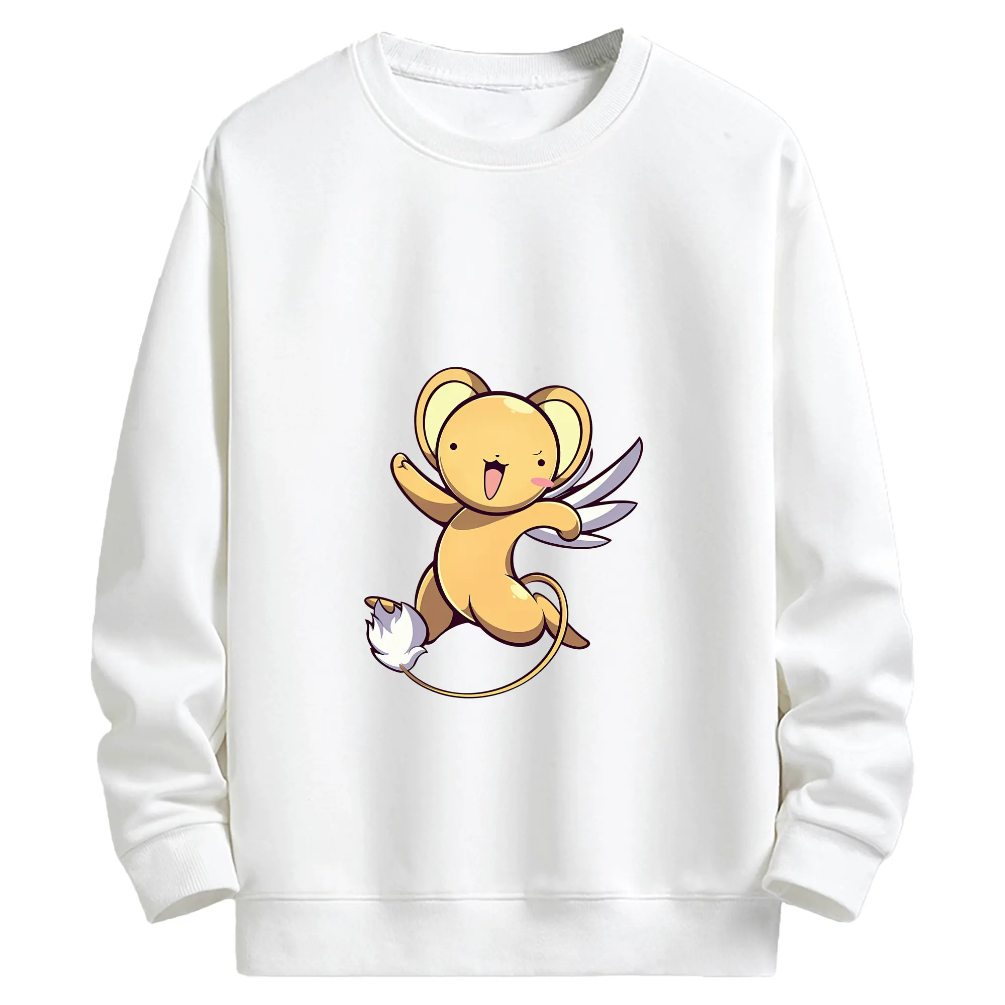 カードキャプターさくら グッズ,ケルベロス - キッズ クルーネックスウェットシャツ ・ フロントプリント ・ 綿80％ ポリエステル20％ ・ 快適 通学 スポーツ 日常使い お散歩用