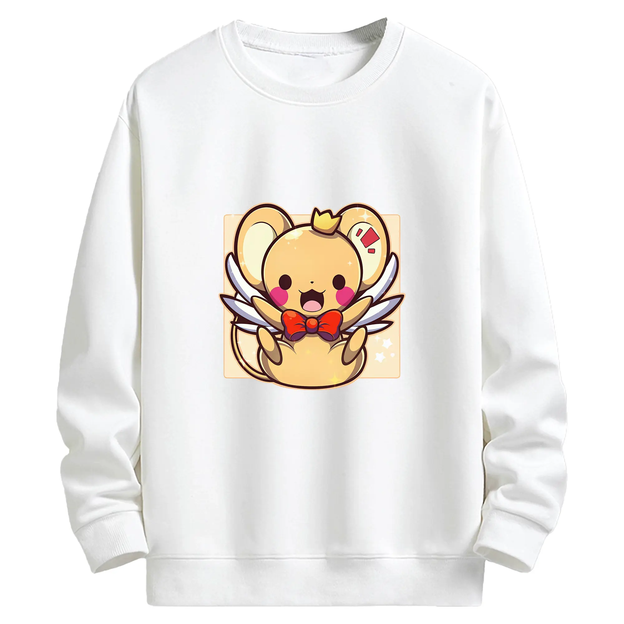 カードキャプターさくら グッズ,ケルベロス - キッズ クルーネックスウェットシャツ ・ フロントプリント ・ 綿80％ ポリエステル20％ ・ 快適 通学 スポーツ 日常使い お散歩用