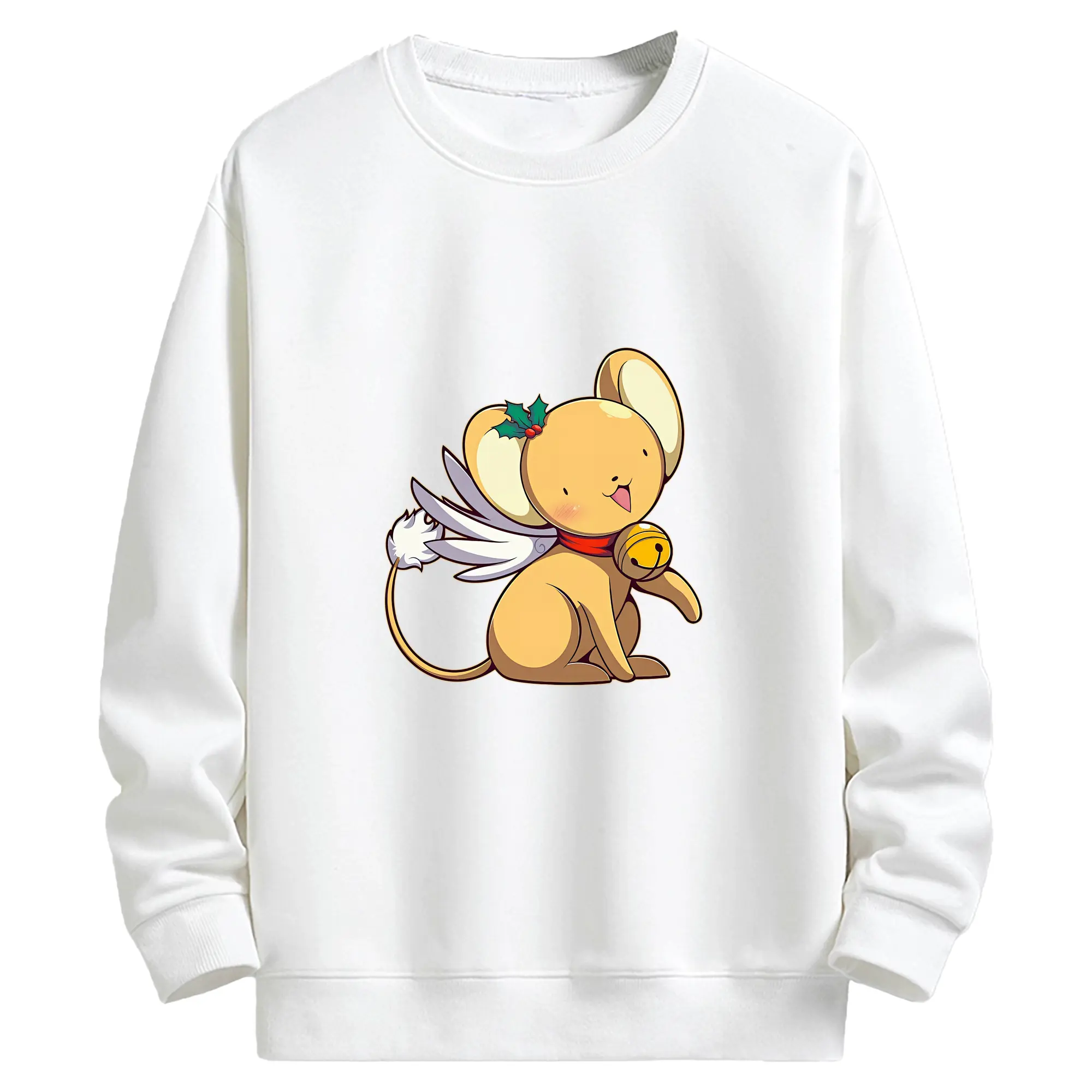 カードキャプターさくら グッズ,ケルベロス - キッズ クルーネックスウェットシャツ ・ フロントプリント ・ 綿80％ ポリエステル20％ ・ 快適 通学 スポーツ 日常使い お散歩用