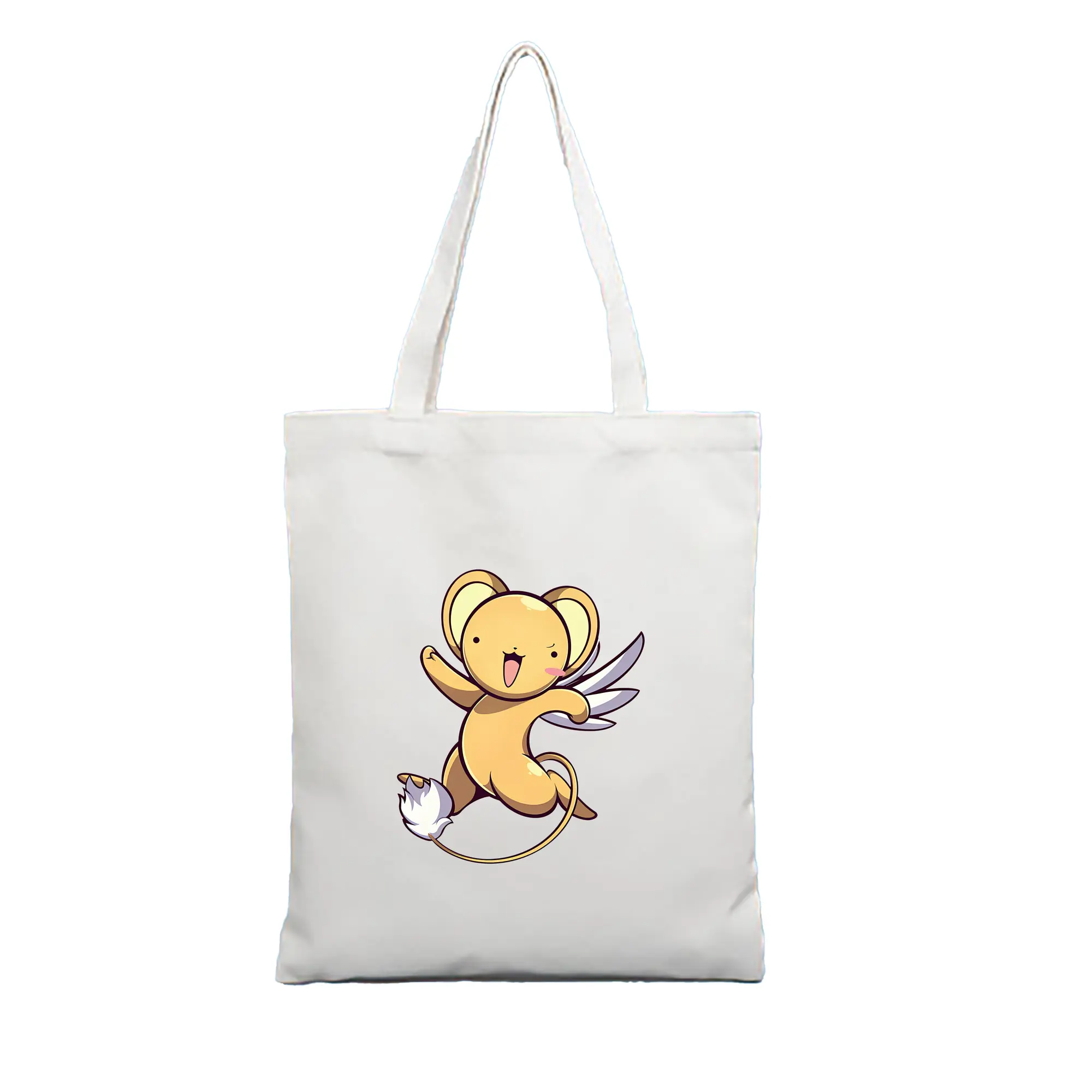 カードキャプターさくら グッズ,ケルベロス - 縦型キャンバス手提げバッグ（トートバッグ） ・ キャンバス素材 ・ ショッピング用 ・ 軽量 丈夫 お手入れ簡単