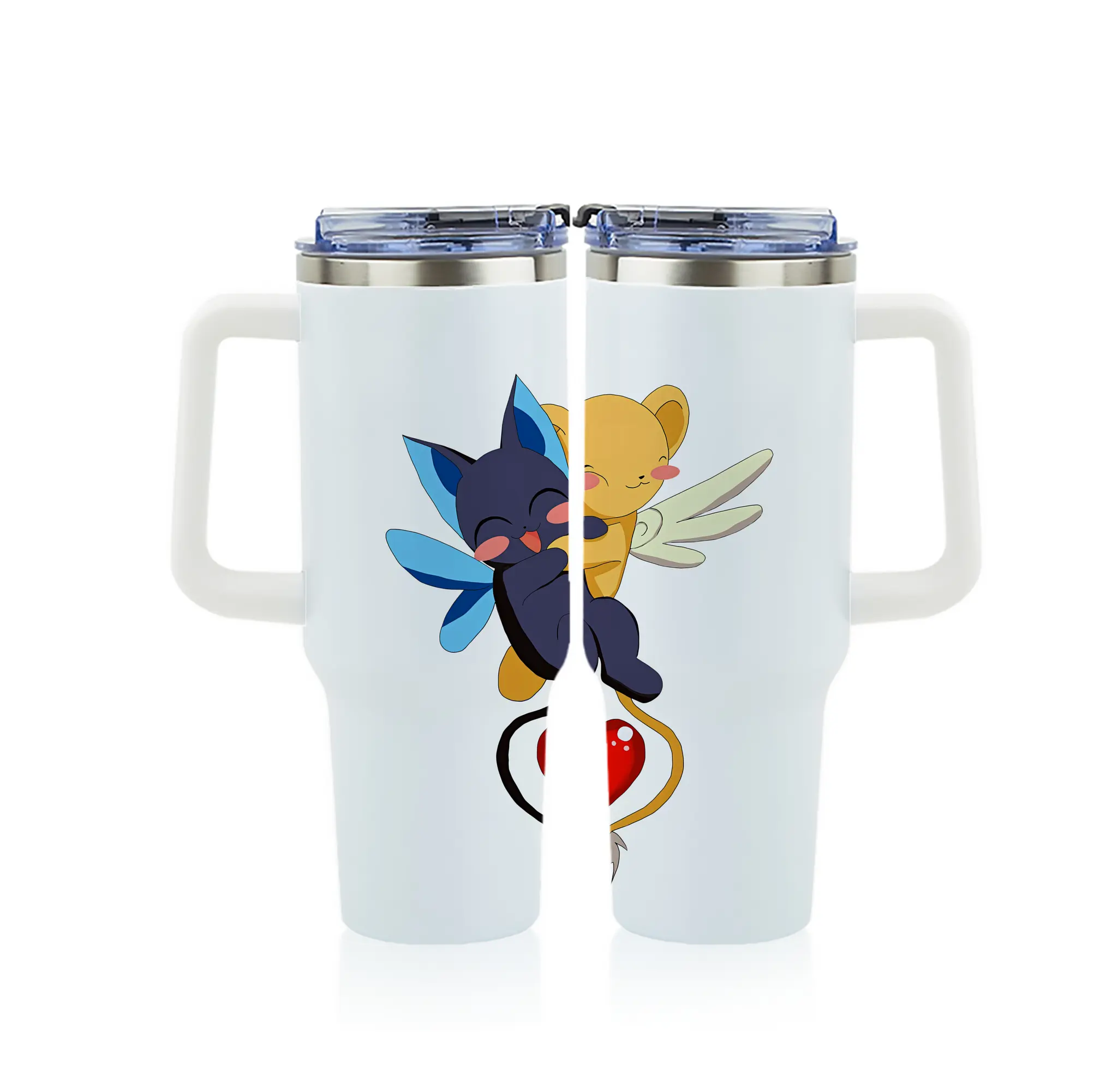 カードキャプターさくら グッズ,スピネル・サン - 1200mL フルプリント車用タンブラー ・ 304ステンレス 内側 ・ 201ステンレス 外側 ・ 保温 保冷 ・ 通勤 ドライブ アウトドア用