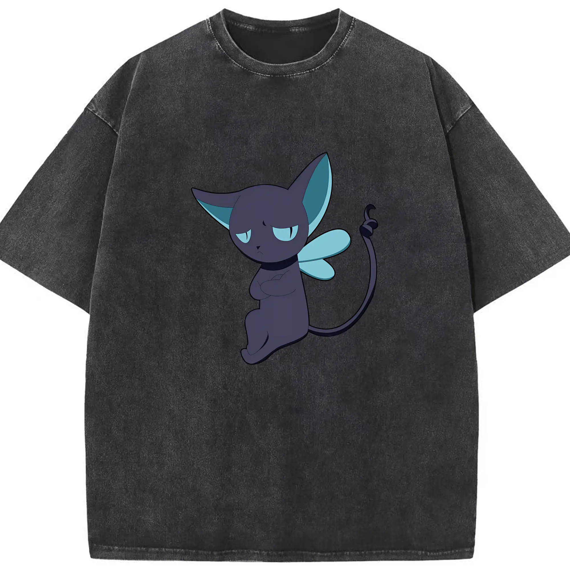 カードキャプターさくら グッズ,スピネル・サン - 綿100％ ヴィンテージ風 半袖Tシャツ ・ フロントプリント ・ 柔らか肌触り ・ 通気性 快適 ・ スポーツ カジュアル 外出用