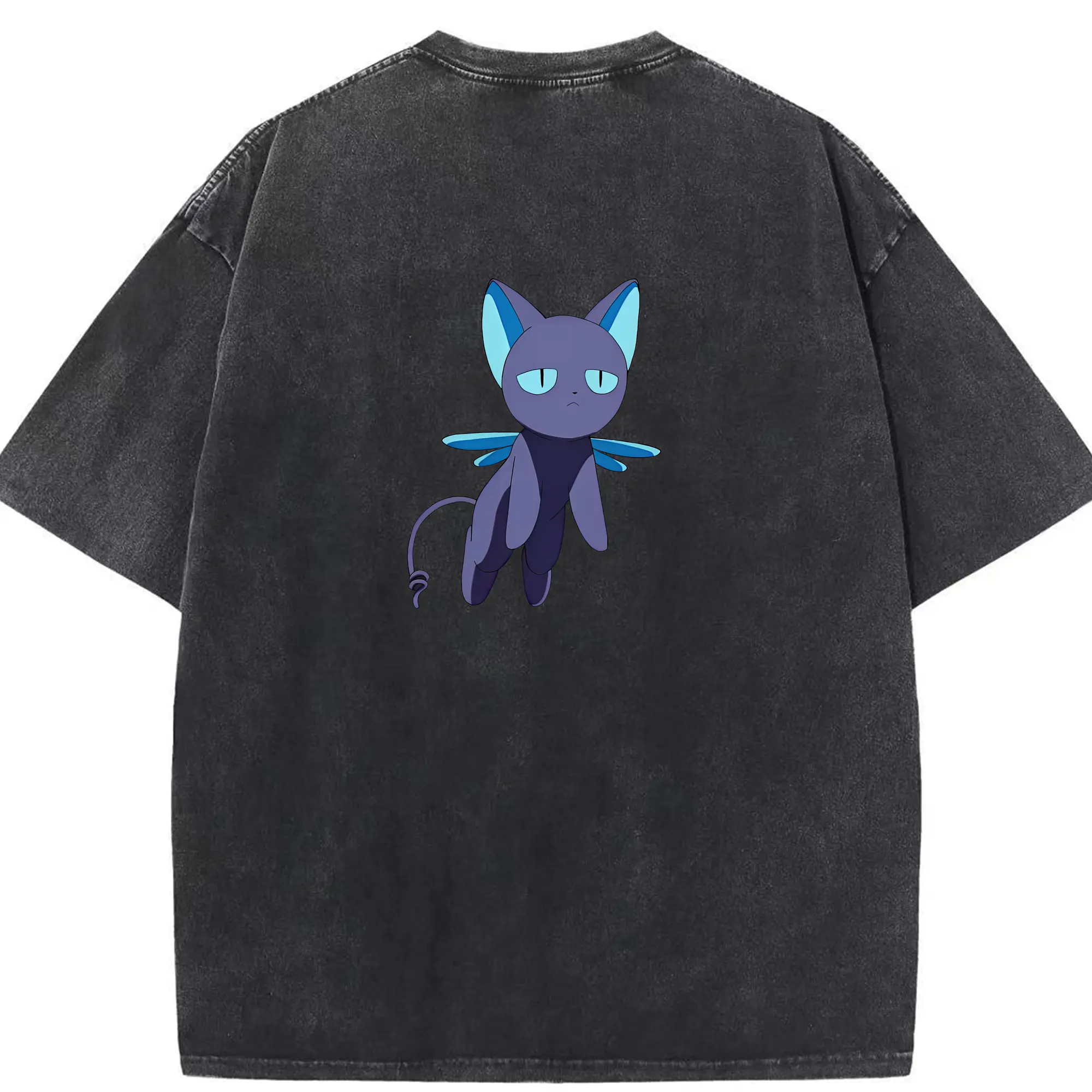 カードキャプターさくら グッズ,スピネル・サン - 綿100％ ヴィンテージ風 半袖Tシャツ ・ 背面プリント ・ 柔らか肌触り ・ 通気性 快適 ・ スポーツ カジュアル 外出用