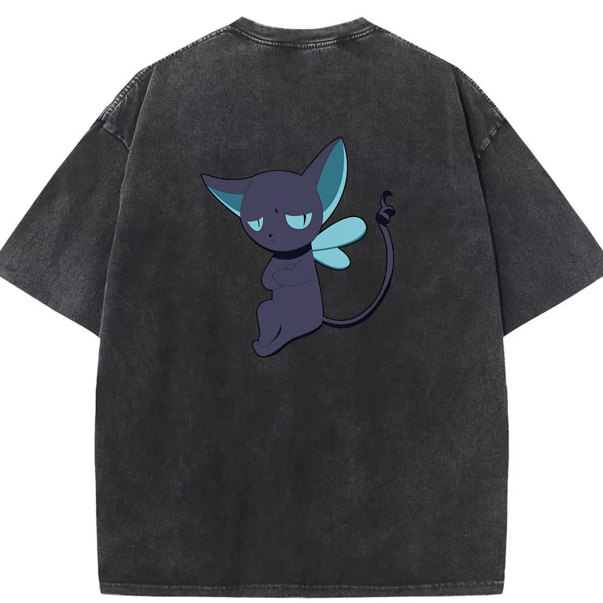 カードキャプターさくら グッズ,スピネル・サン - 綿100％ ヴィンテージ風 半袖Tシャツ ・ 背面プリント ・ 柔らか肌触り ・ 通気性 快適 ・ スポーツ カジュアル 外出用