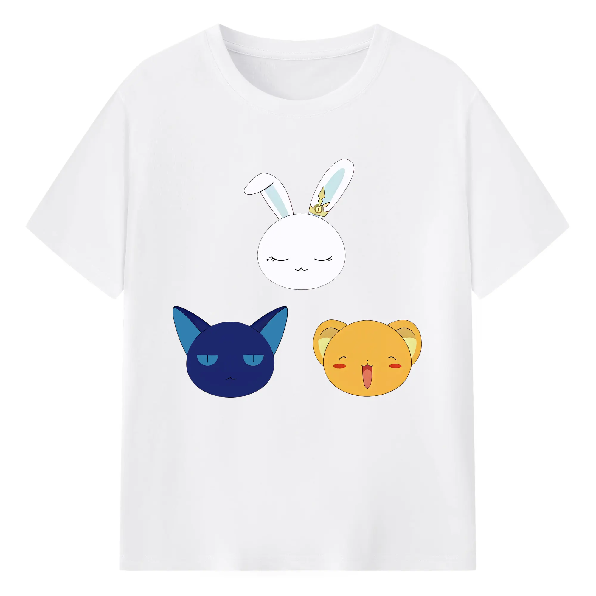 カードキャプターさくら グッズ,モモ - 綿100％ 半袖Tシャツ ・ フロントプリント ・ 快適 通気性 ・ 日常使い 散歩 スポーツ用