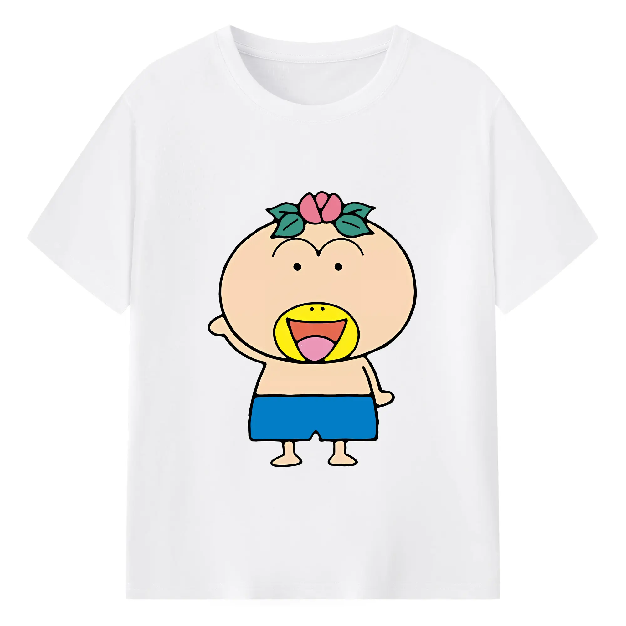 はなかっぱ グッズ,はなかっぱ - 綿100％ 半袖Tシャツ ・ フロントプリント ・ 快適 通気性 ・ 日常使い 散歩 スポーツ用